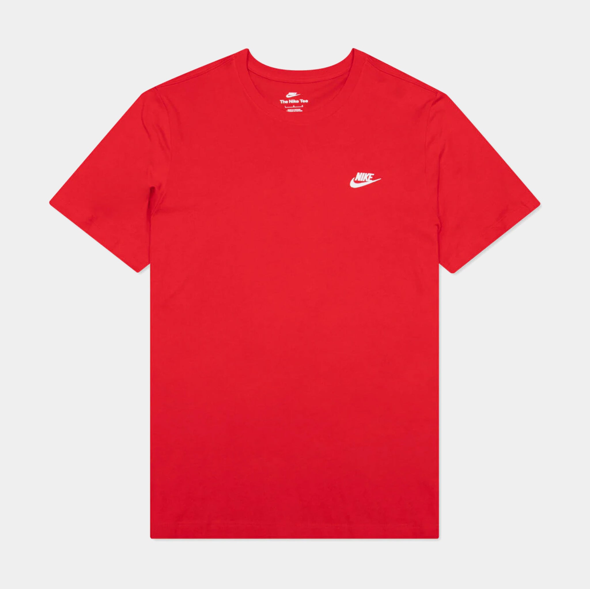 Nike NSW Club Mens Short Sleeve Shirt Red AR4997-657 – Shoe Palace
