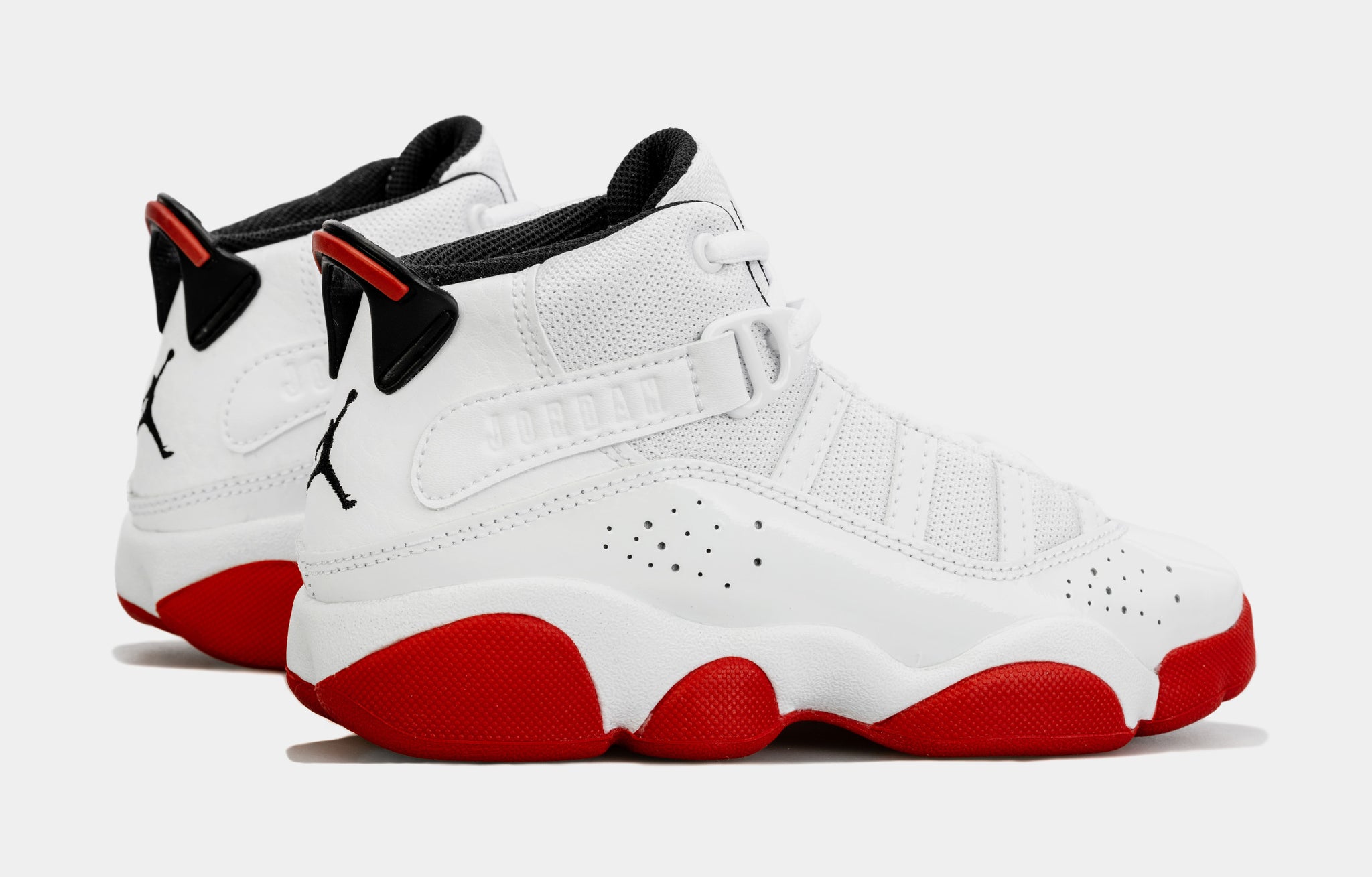 Jordan 6 Rings Preschool Basketball Shoes Red White 323432160 Shoe