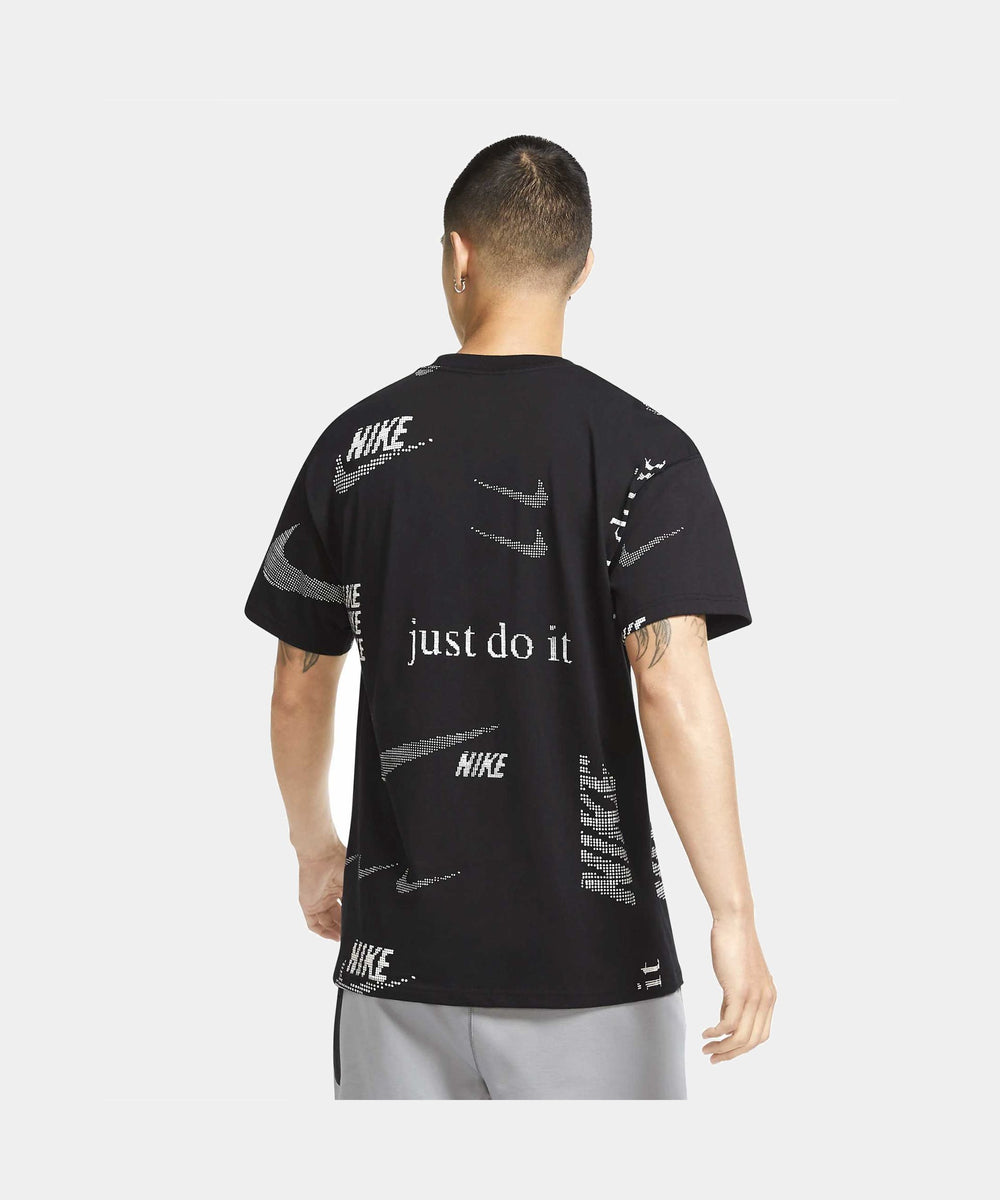 Nike AOP Short Sleeve Mens T-Shirt Black CW0377-010 – Shoe Palace