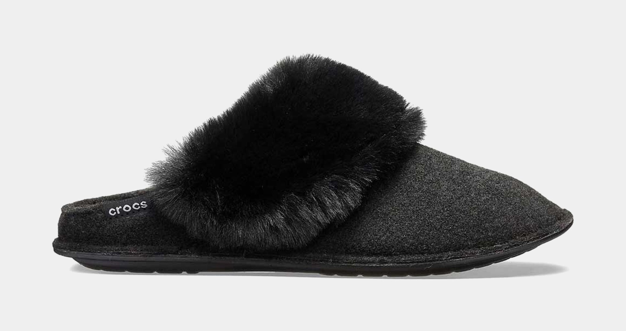 Crocs Classic Luxe Slipper Mens Sandals Black 205394-001  display picture 1
