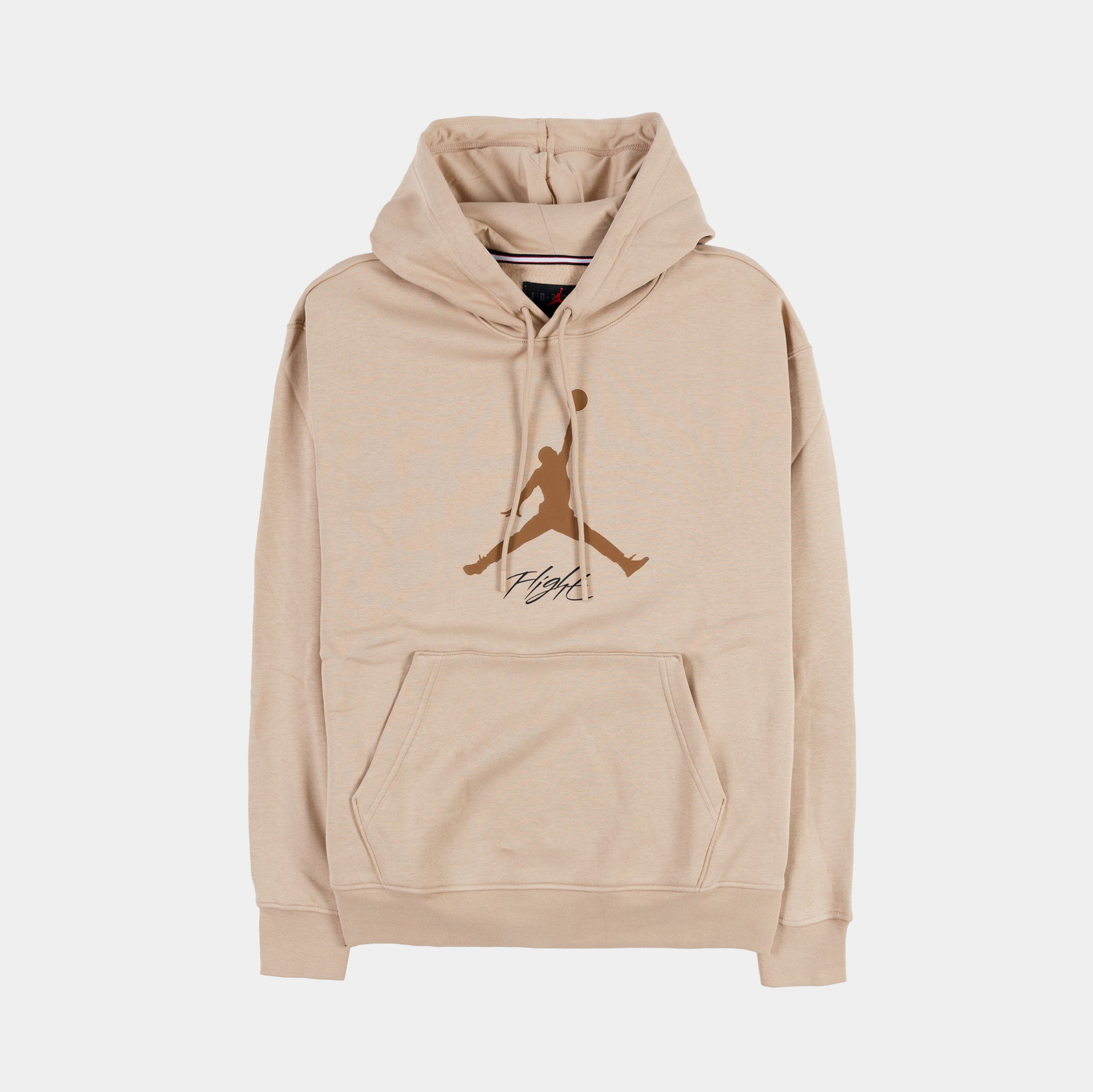 Jordan Essentials Fleece Baseline Mens Hoodie Beige Brown FD7545-200 â Shoe Palace