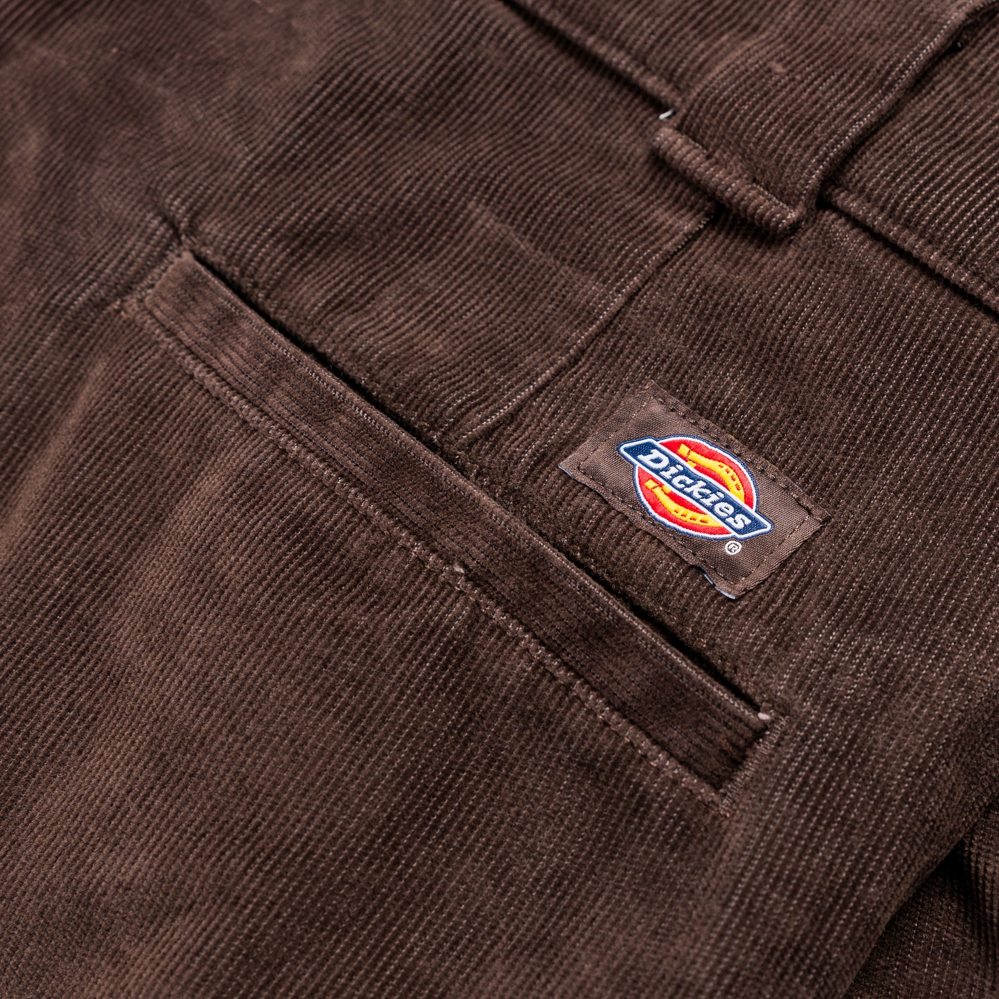 Dickies Flat Front Corduroy Mens Pants Brown WPR22CB Shoe Palace