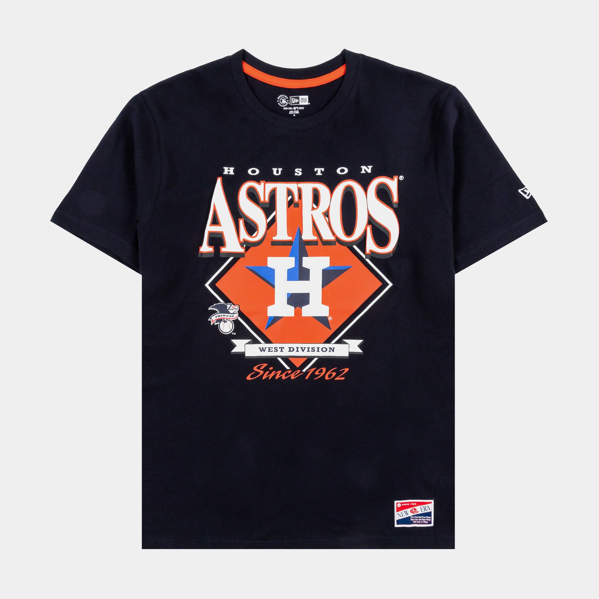New Era Houston Astros Mens Short Sleeve Shirt Black 60411124