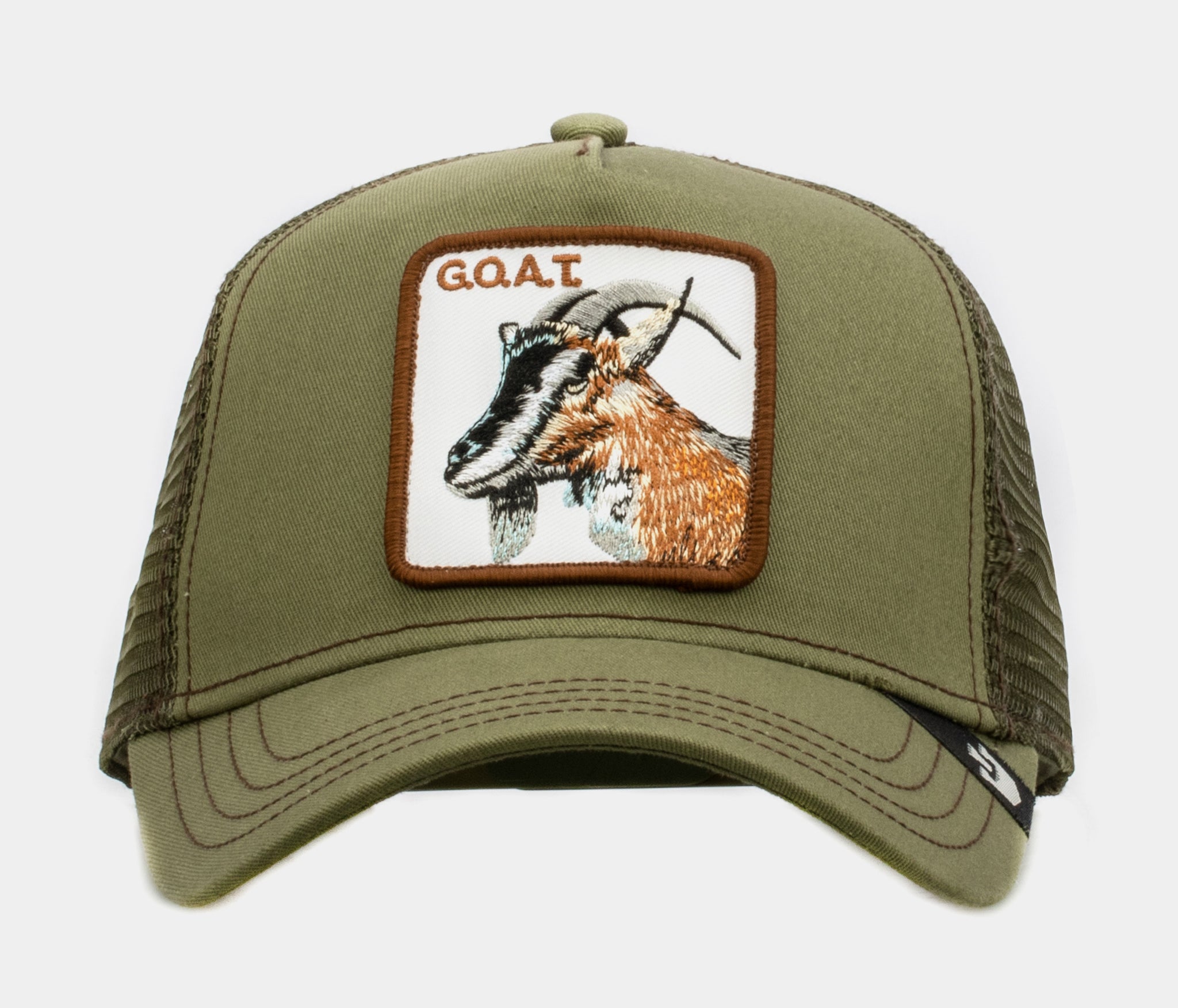 Goorin Bros SP x Goorin Bros The Goat Trucker Hat Mens Hats Olive Green  101-0385-OLI – Shoe Palace