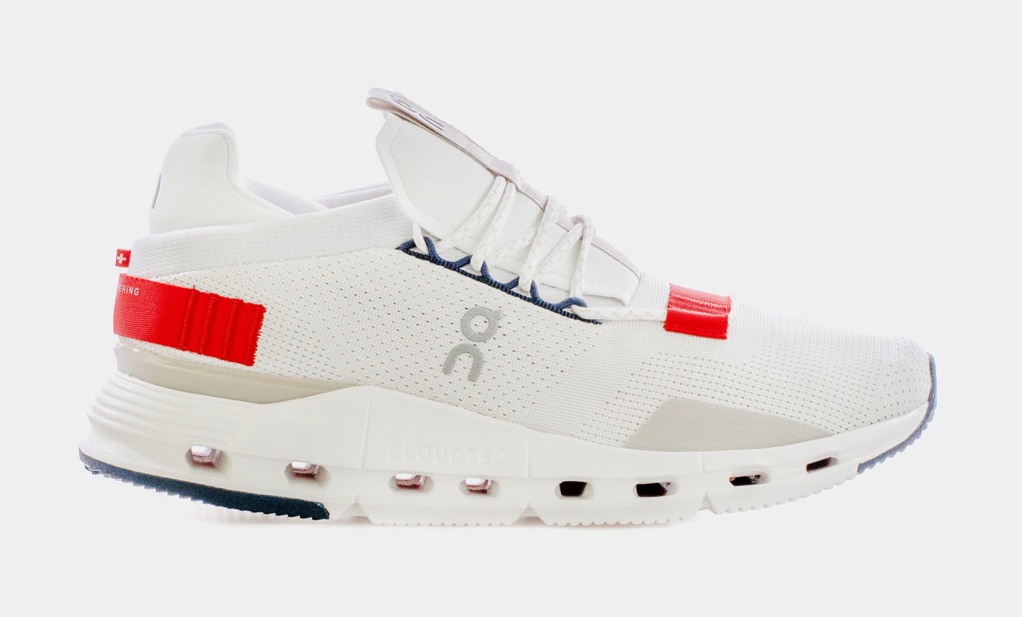 On Cloudnova White Red Mens Running Shoes White – Shoe Palace