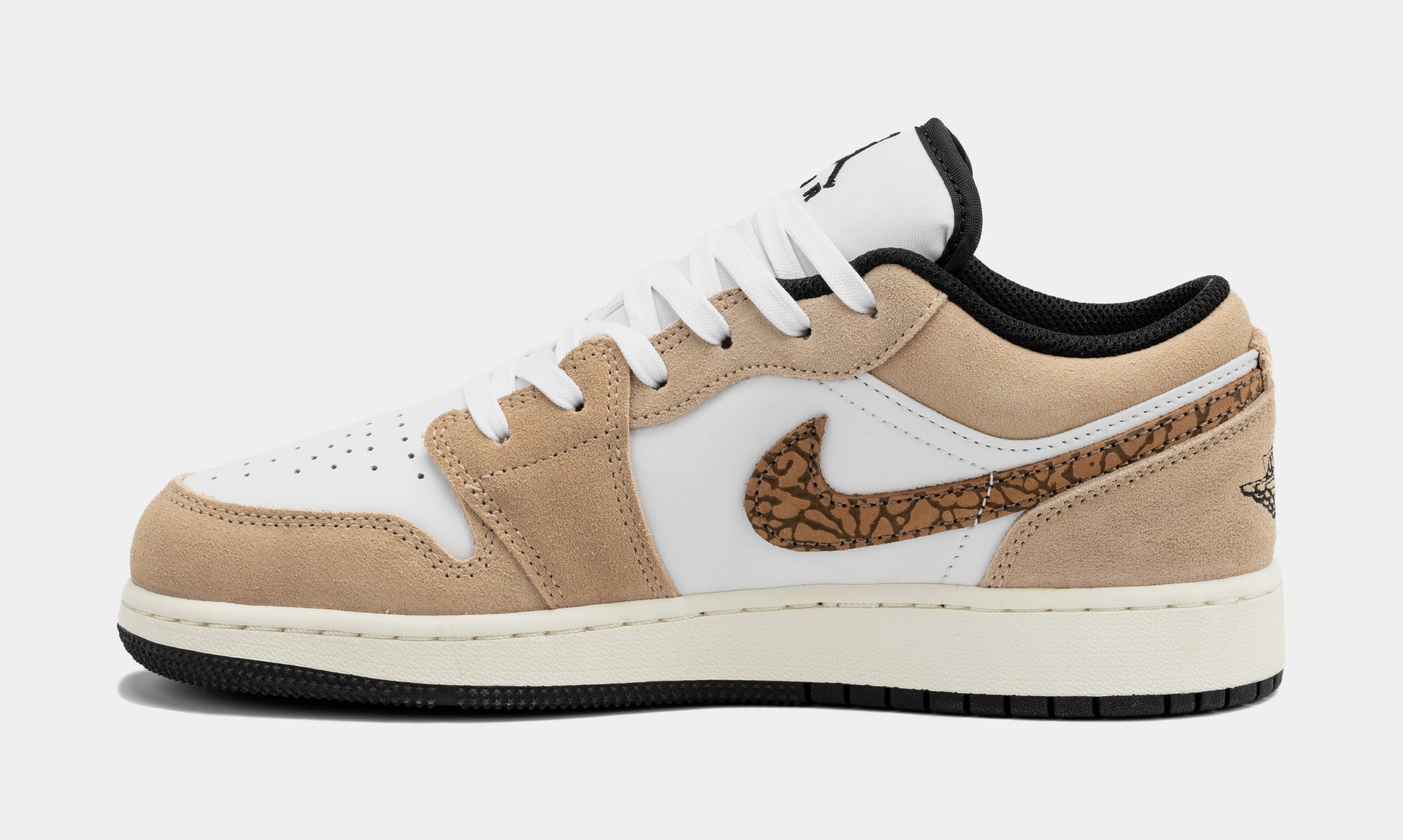 Jordan Air Jordan 1 Low SE Brown Elephant Grade School Lifestyle