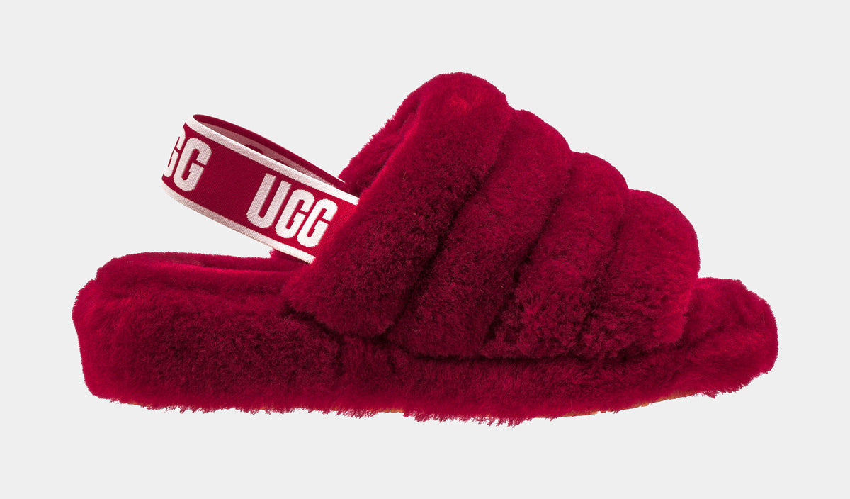 UGG Fluff Yeah Womens Slide Sandal Red 1095119 RBRD – Shoe Palace