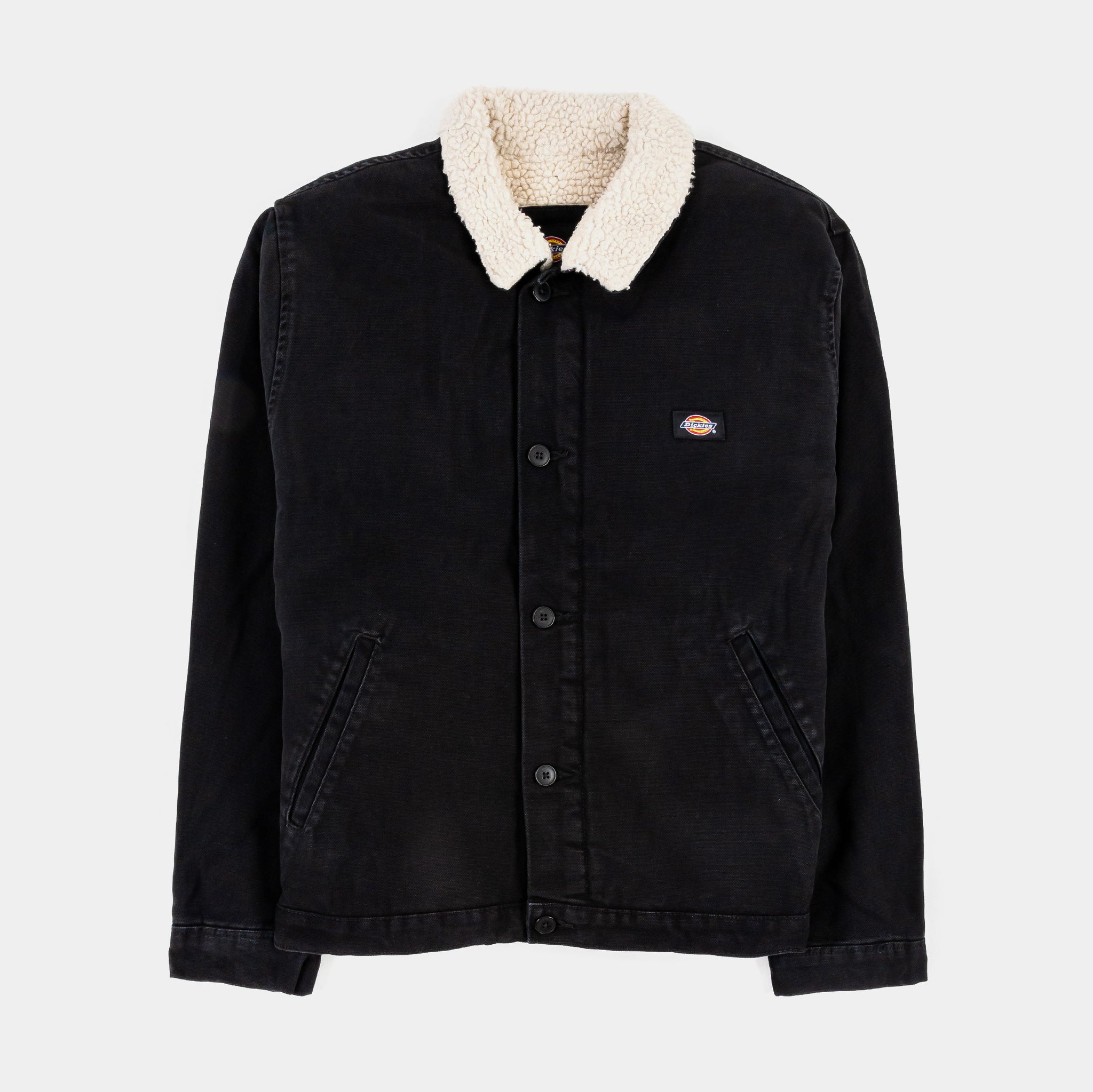 Dickies Duck Canvas Fleece Lined Mens Jacket Black TJR04SBK – Shoe