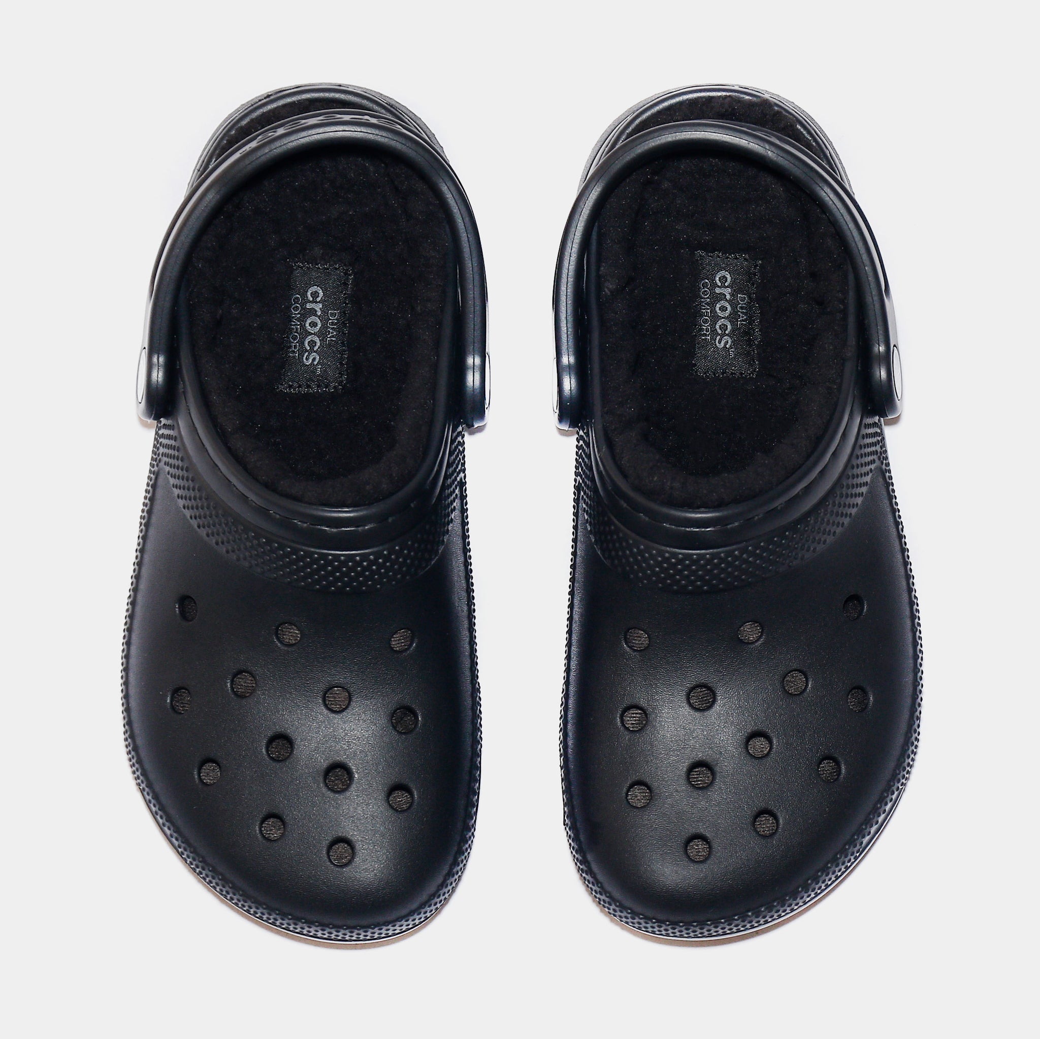 Crocs Classic Lined Clog Mens Sandals Black 203591-060  display picture 1