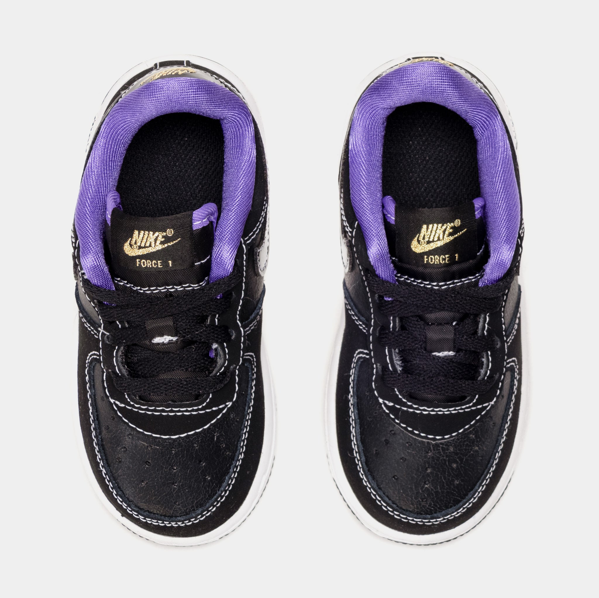 Nike Force 1 LV8 Black/Iron Grey/White Toddler Boys' Shoes, Size: 8