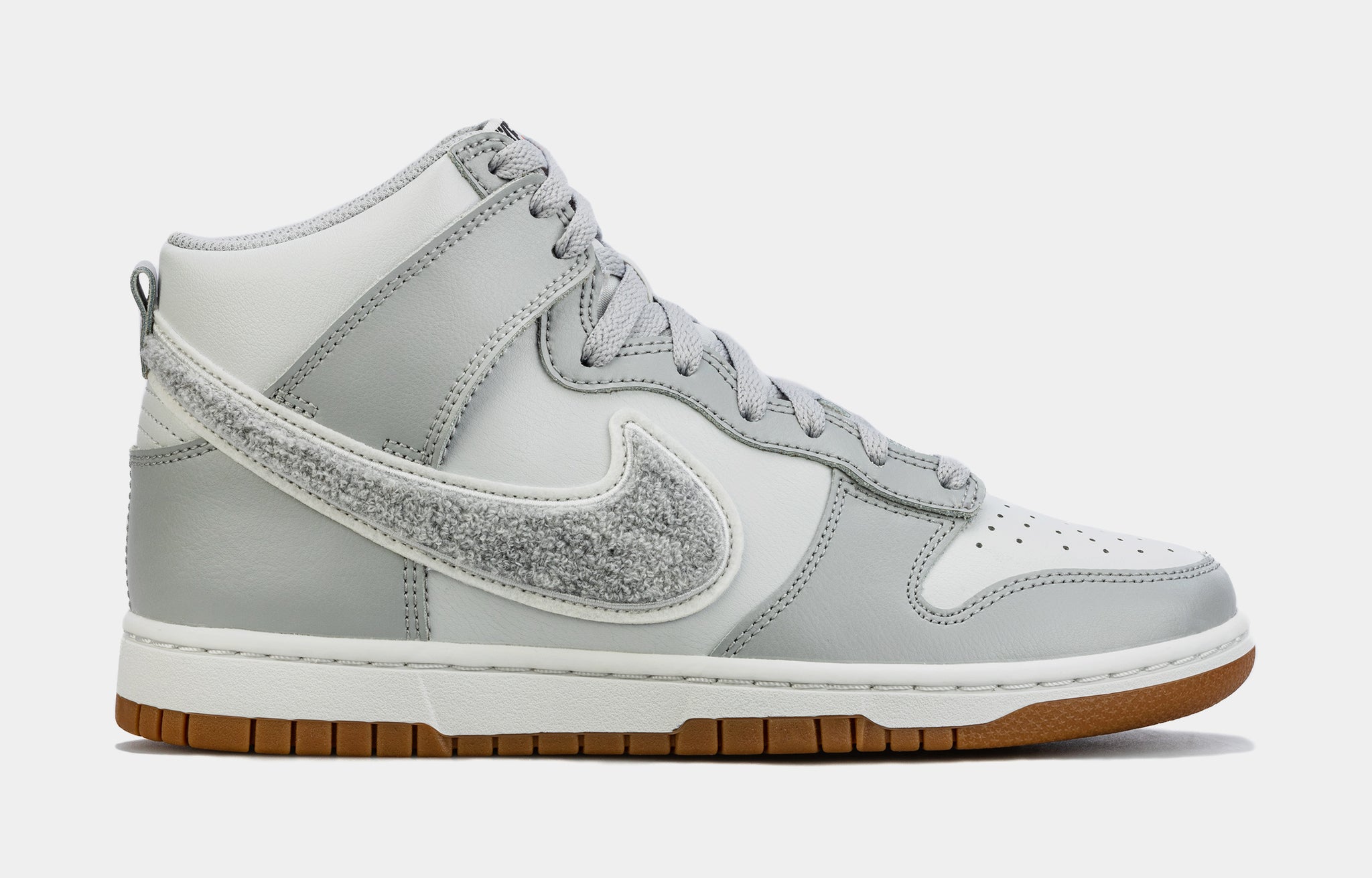 Grey Nike Dunk High Se Light Bone Grey And White High Top Dunks