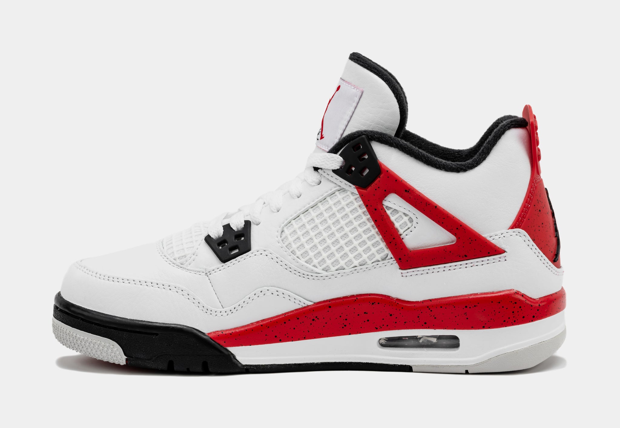 Air Jordan 4 Retro Red Cement Grade School Lifestyle Shoes (White/Red) Free  Shipping