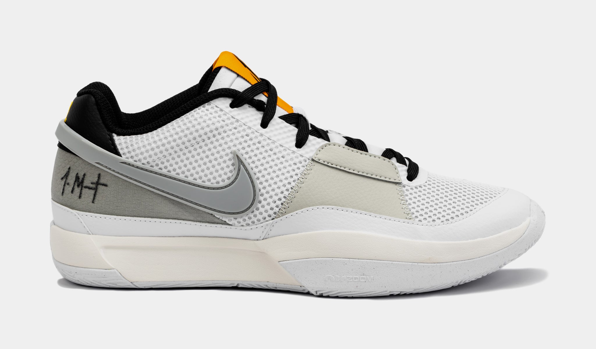 Nike Ja 1 Light Smoke Grey Mens Basketball Shoes (White/Grey)