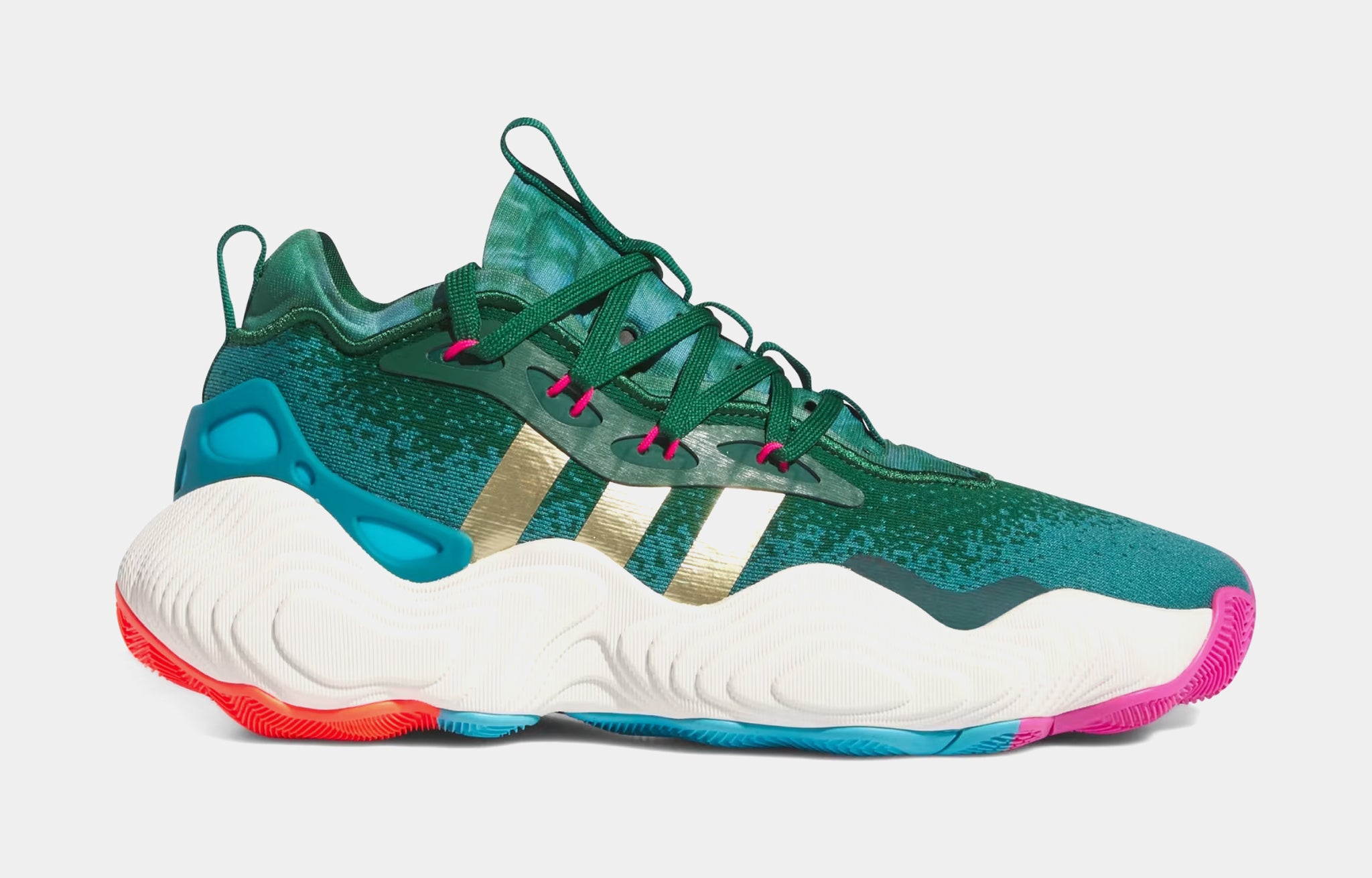 adidas Trae Young Mens Lifestyle Shoes Green Gold IE9301 – Shoe