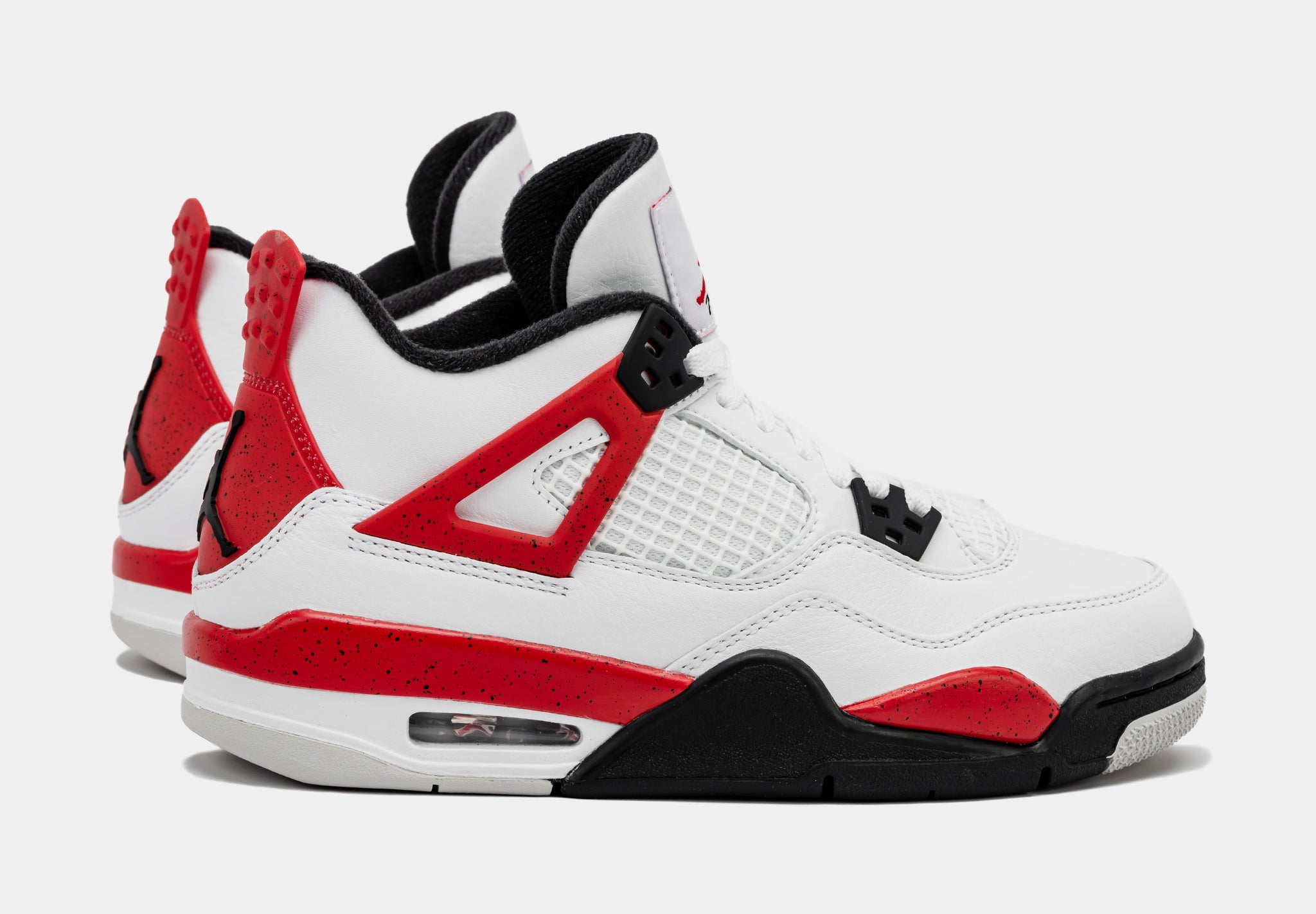 Air Jordan 4 Retro Red Cement Grade School Lifestyle Shoes (White/Red) Free  Shipping
