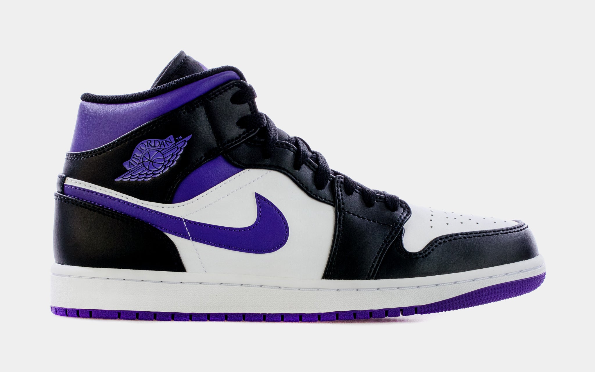 impressionisme godkende Australien Jordan Air Jordan 1 Retro Mid Court Purple Mens Lifestyle Shoes Black  Purple 554724-095 – Shoe Palace