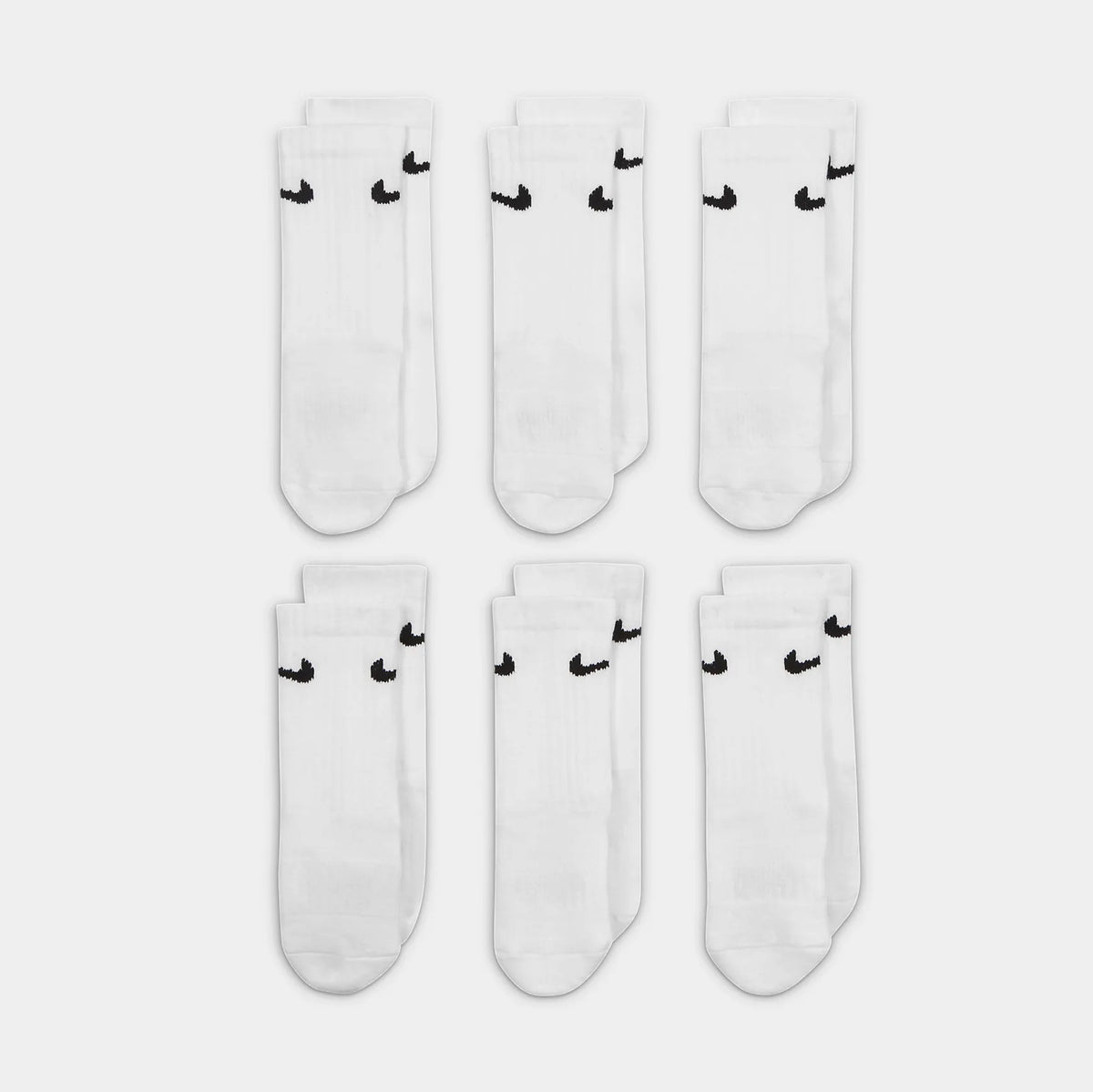Nike Dri Fit Crew Preschool Socks White UN0019001 Shoe Palace