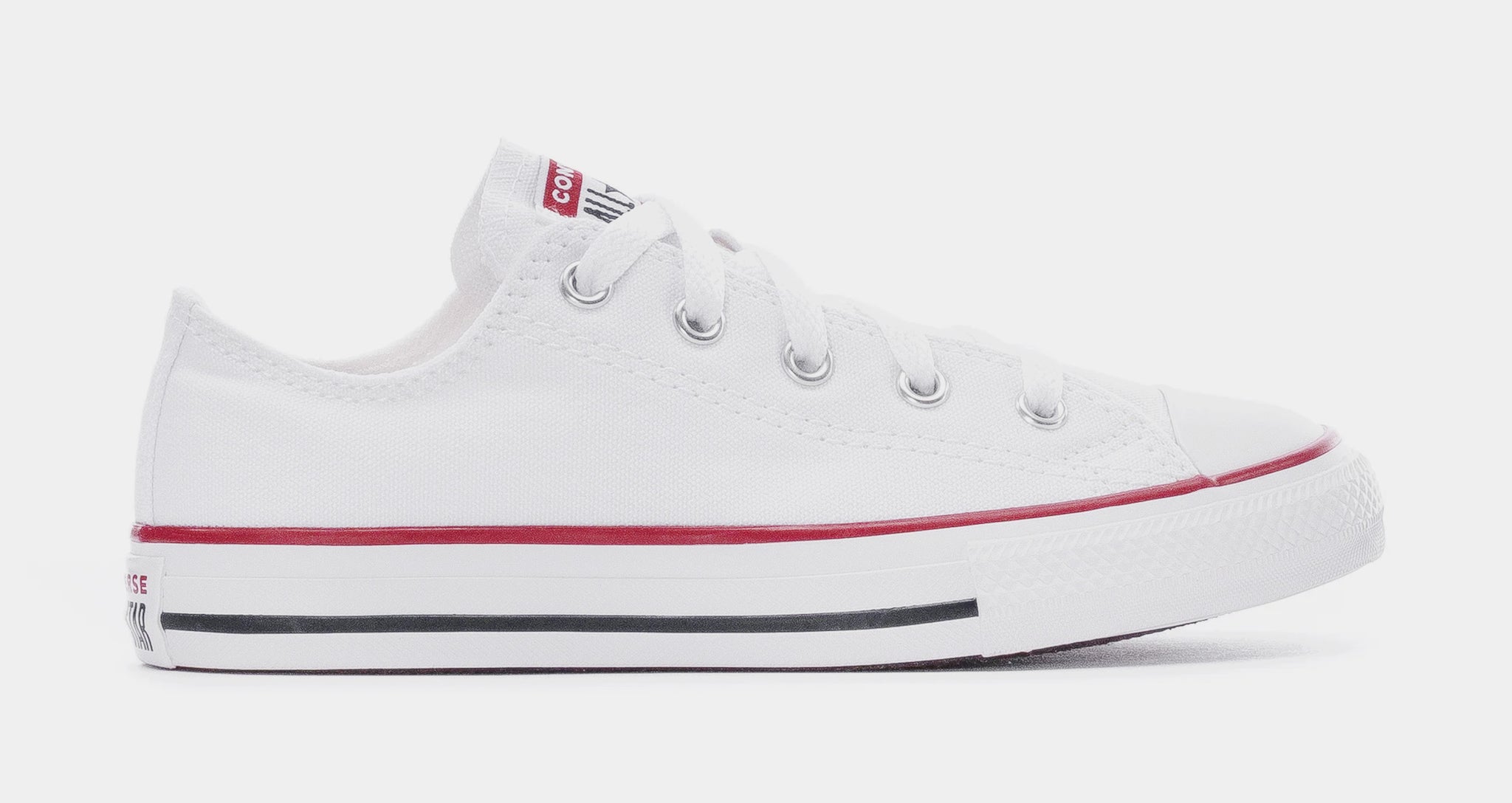 CONVERSE 3J256 Chuck Taylor All Star Low Preschool Lifestyle Shoes (White) Image 25893201510606