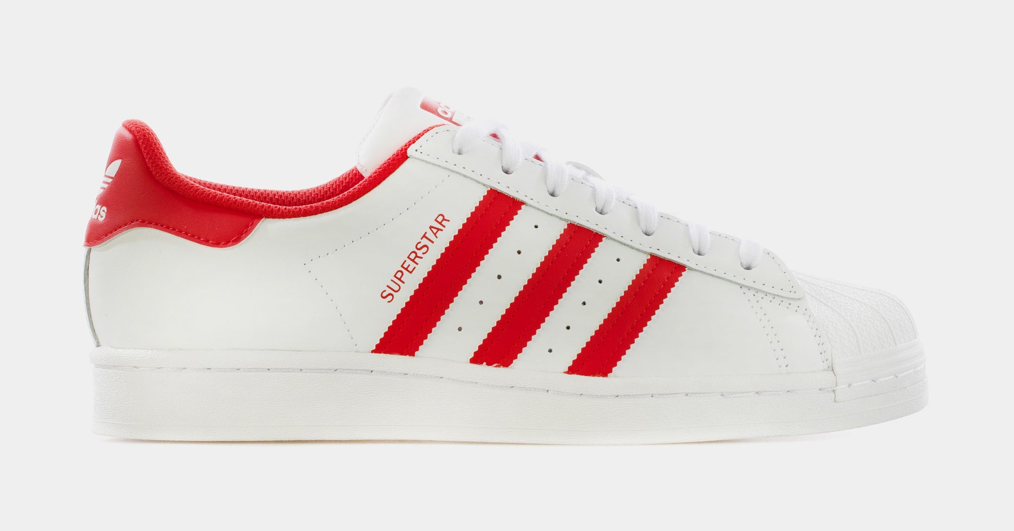 adidas Superstar Mens Lifestyle Shoes White Red GZ3741 – Shoe Palace