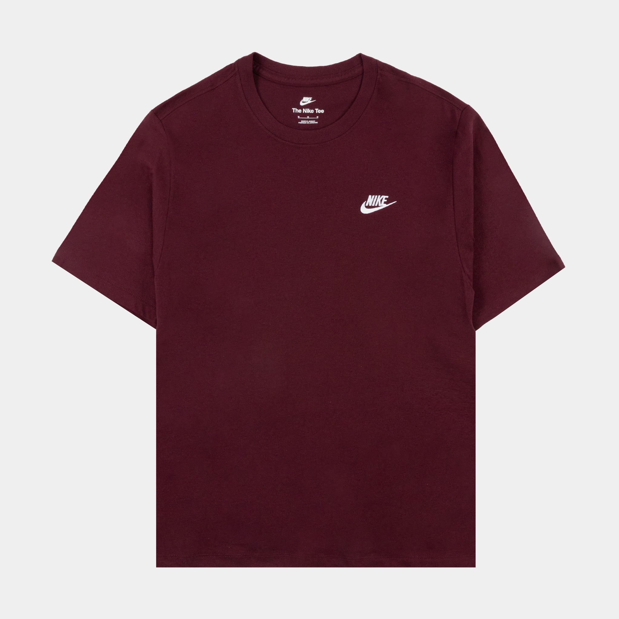 Nike NSW Club Mens Short Sleeve Shirt Maroon AR4997-682 – Shoe Palace