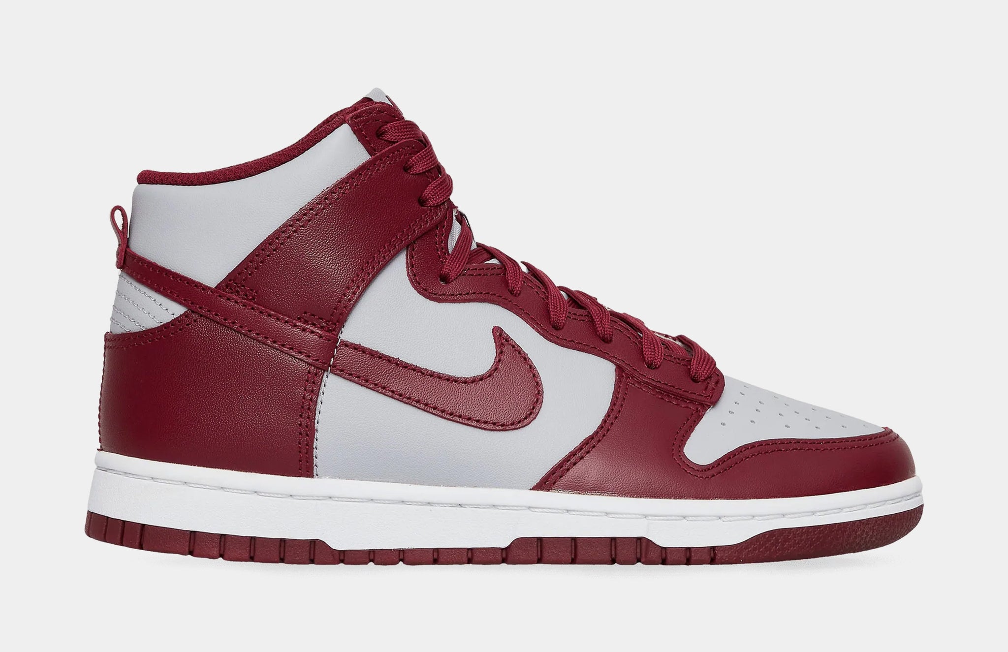 Nike Dunk High Dark Beetroot Mens Lifestyle Shoes Red Grey Free