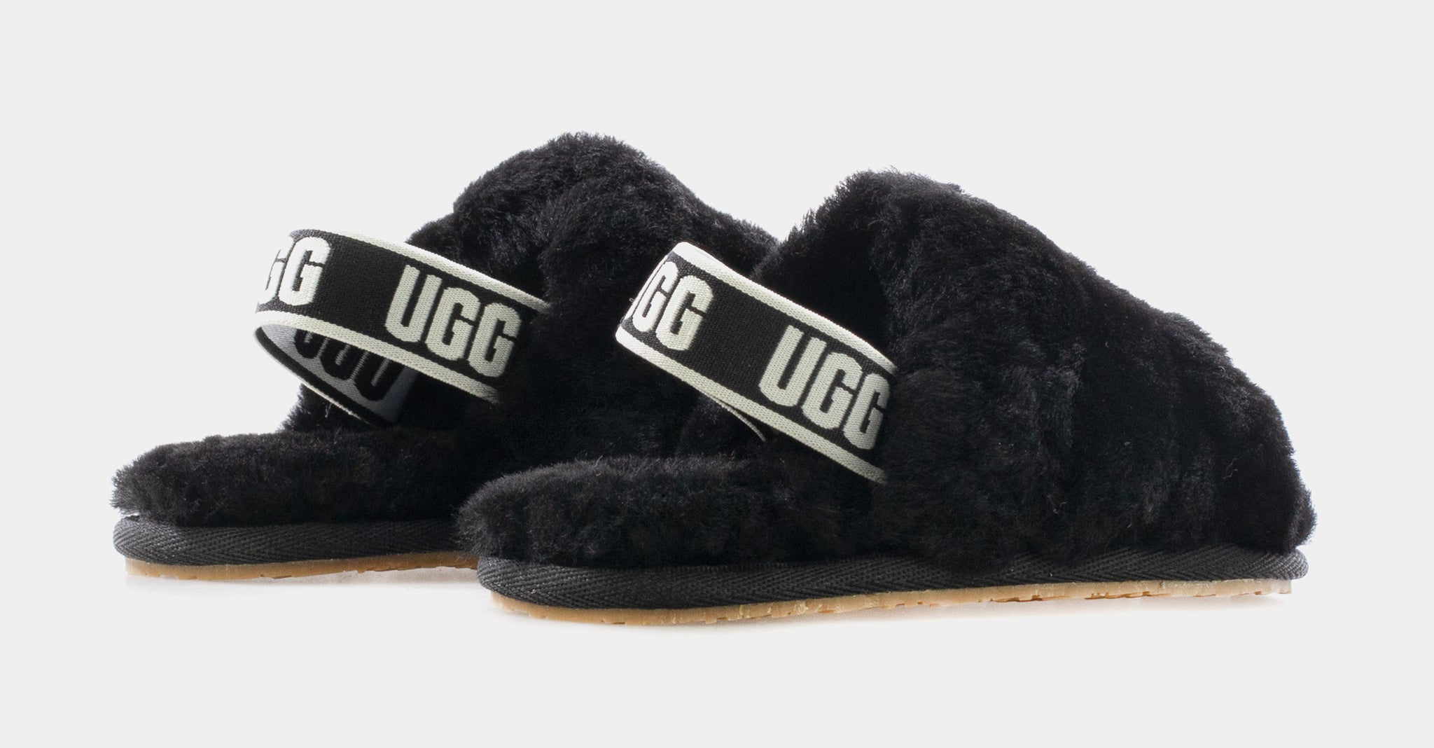 UGG Fluff Yeah Toddler Slide Sandal Black 1098579T BLK – Shoe Palace