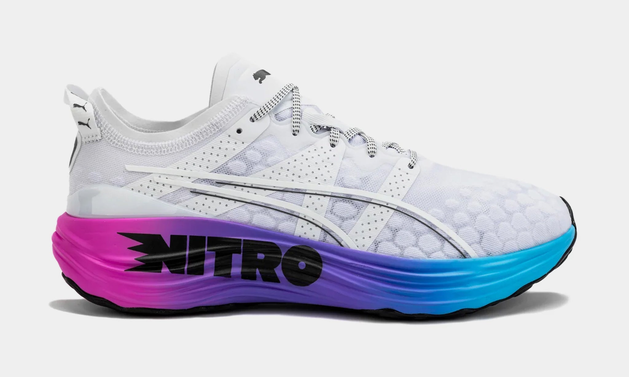 PUMA Forever Run Mens Lifestyle Shoes White Multi 380007 02  display picture 1