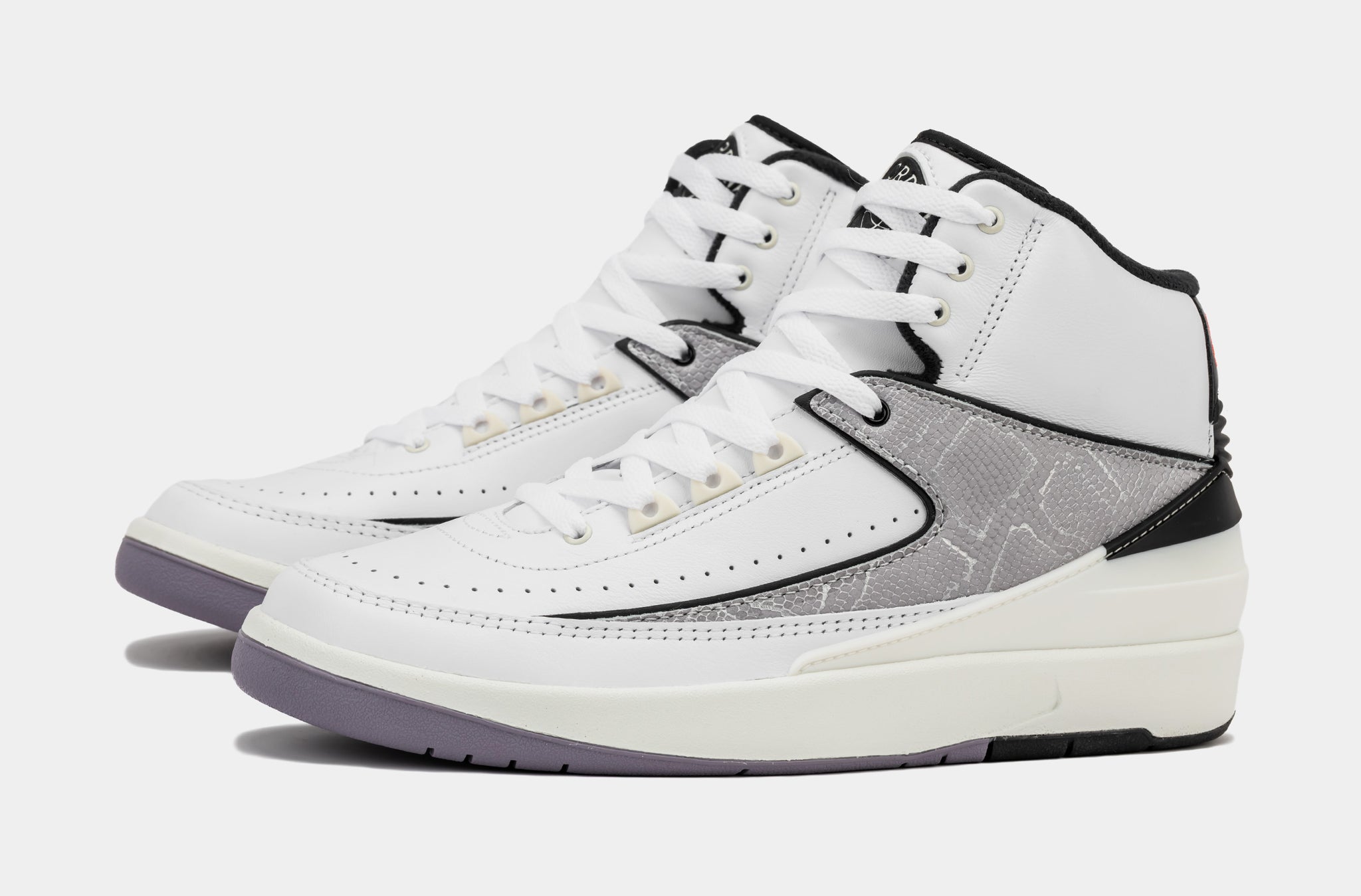 Jordan Air Jordan 2 Retro Python Mens Lifestyle Shoes White Fire Red ...