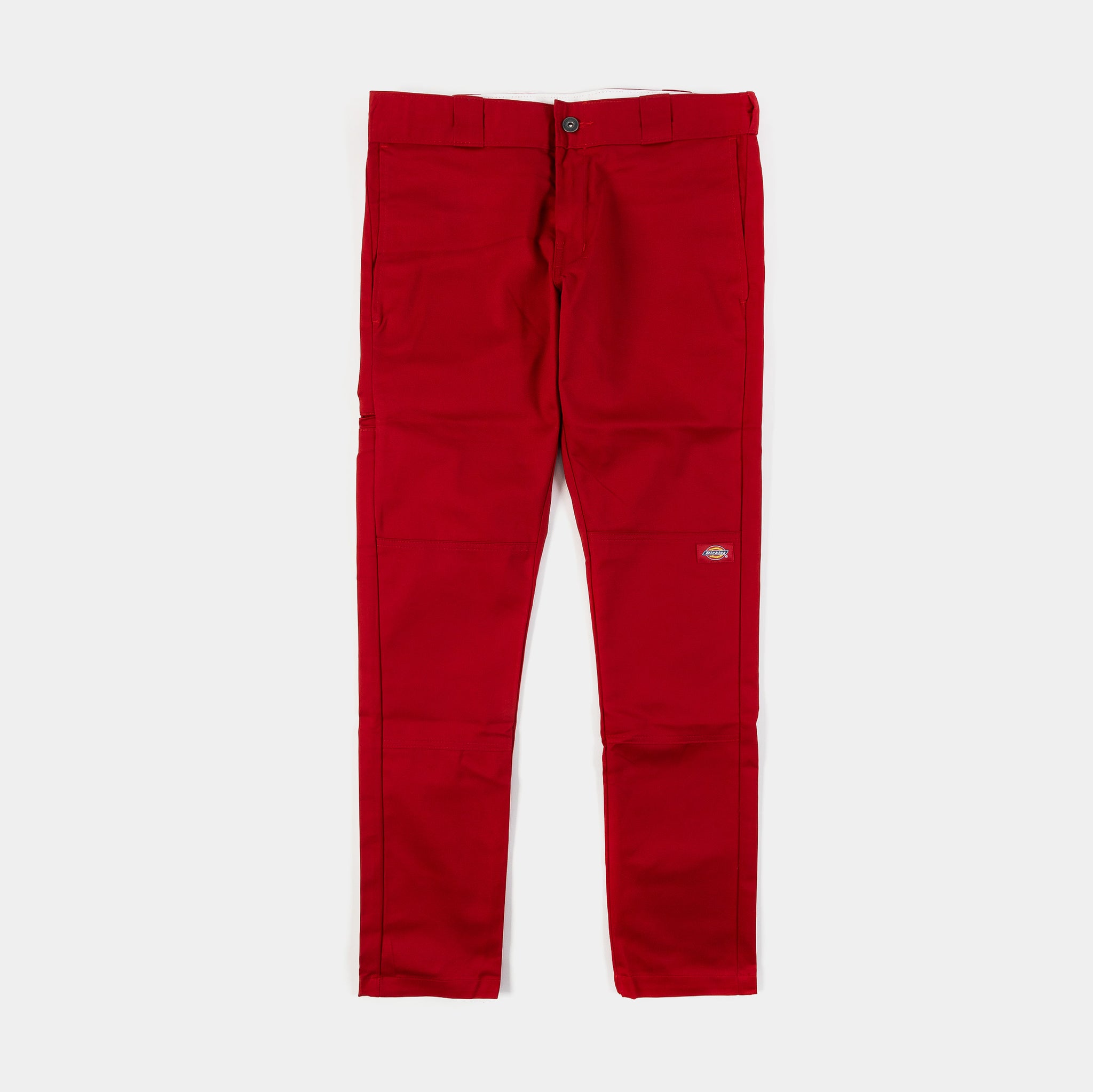 Dickies Skinny Fit Twill Double Knee Work Mens Pants Red WP811ER – Shoe  Palace