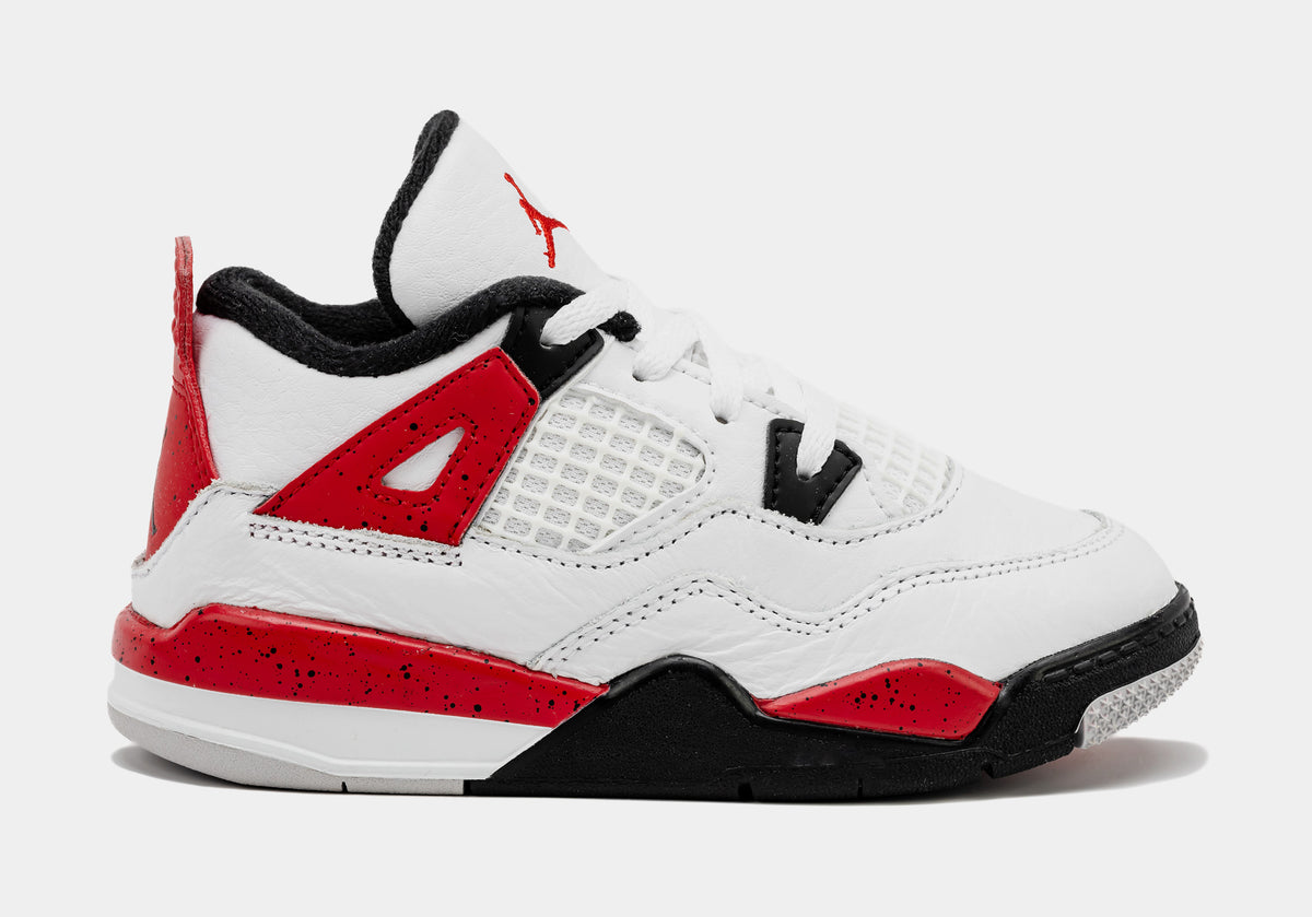 Jordan Air Jordan 4 Retro Red Cement Infant Toddler Lifestyle Shoes ...