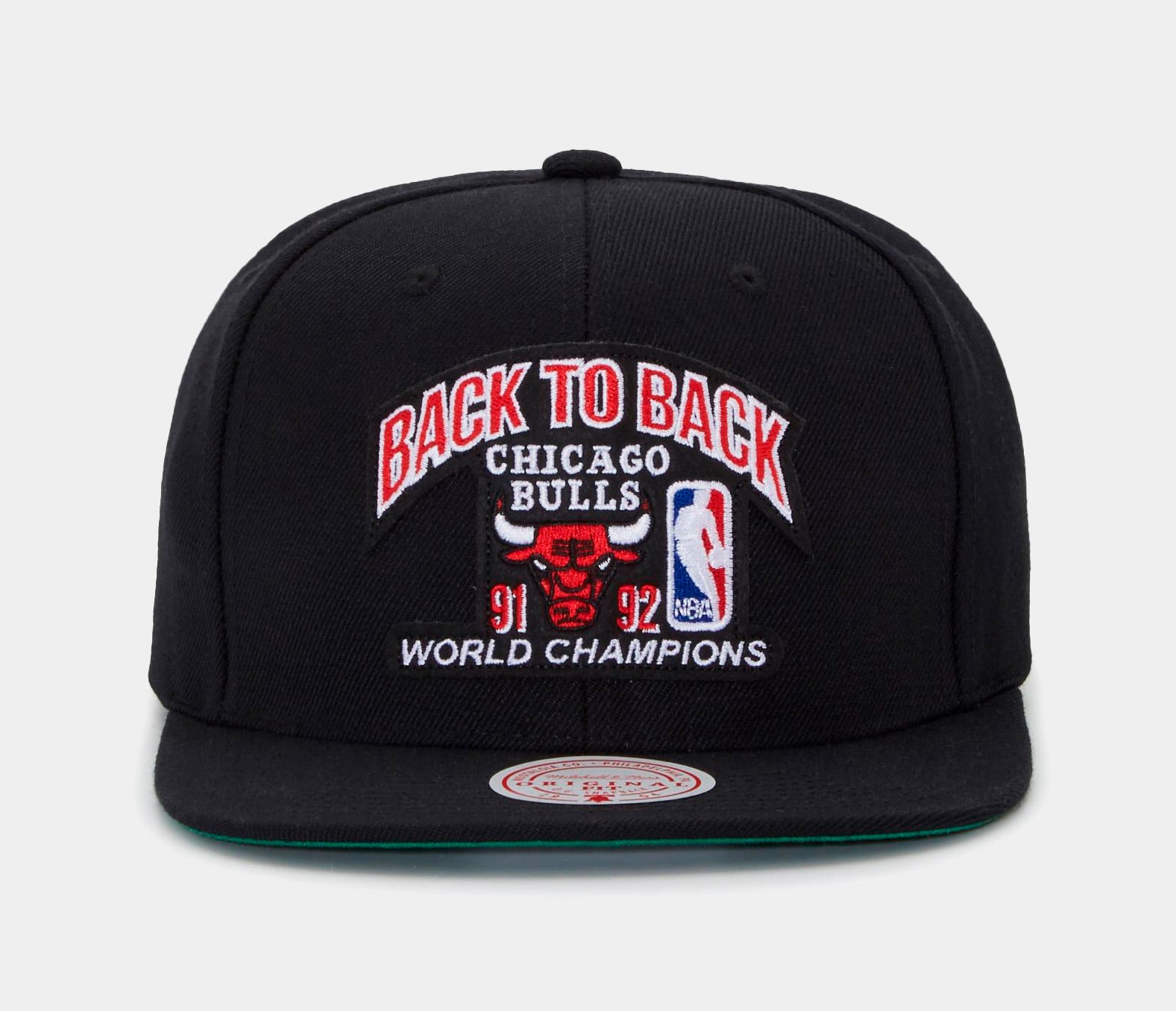 Chicago Bulls Leather Champs Snapback – rapp goods co