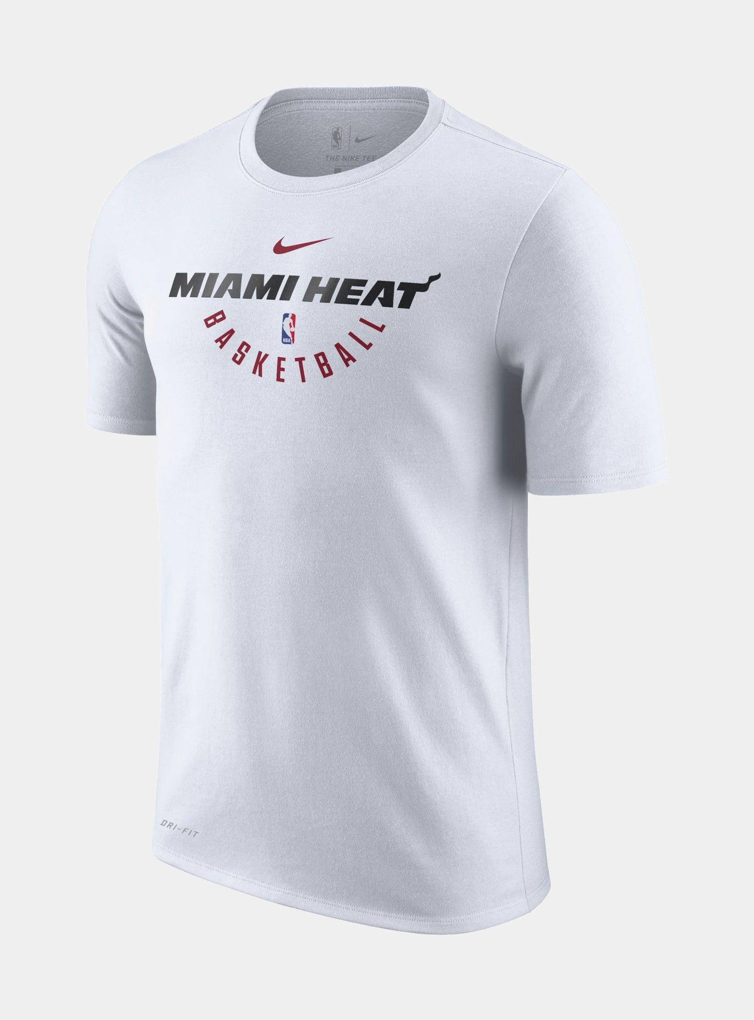 Miami Heat NBA Dri Fit Mens Practice T-Shirt (White)