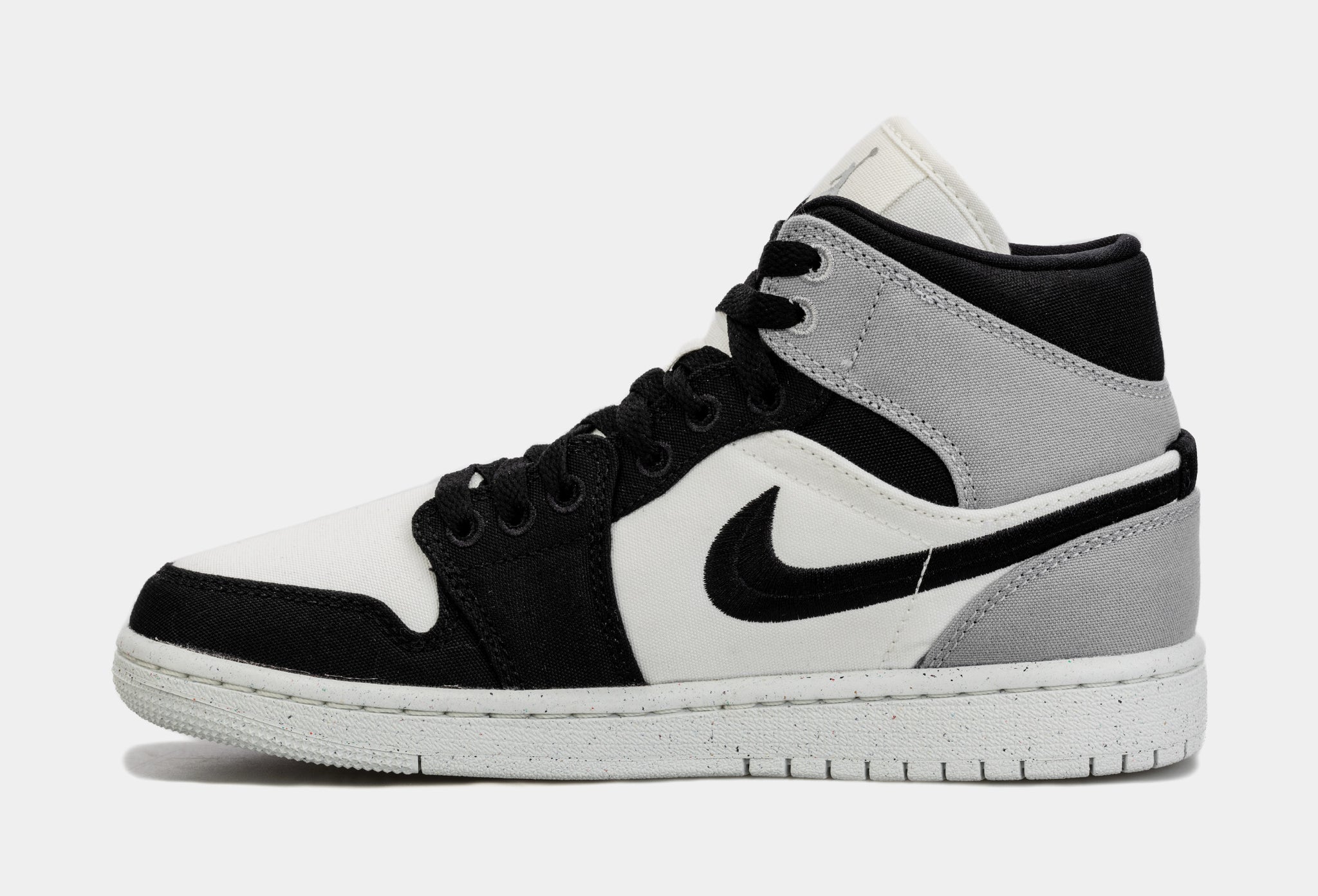 Air Jordan 1 Retro Mid SE Light Steel Grey Womens Lifestyle Shoes  (Black/Grey)