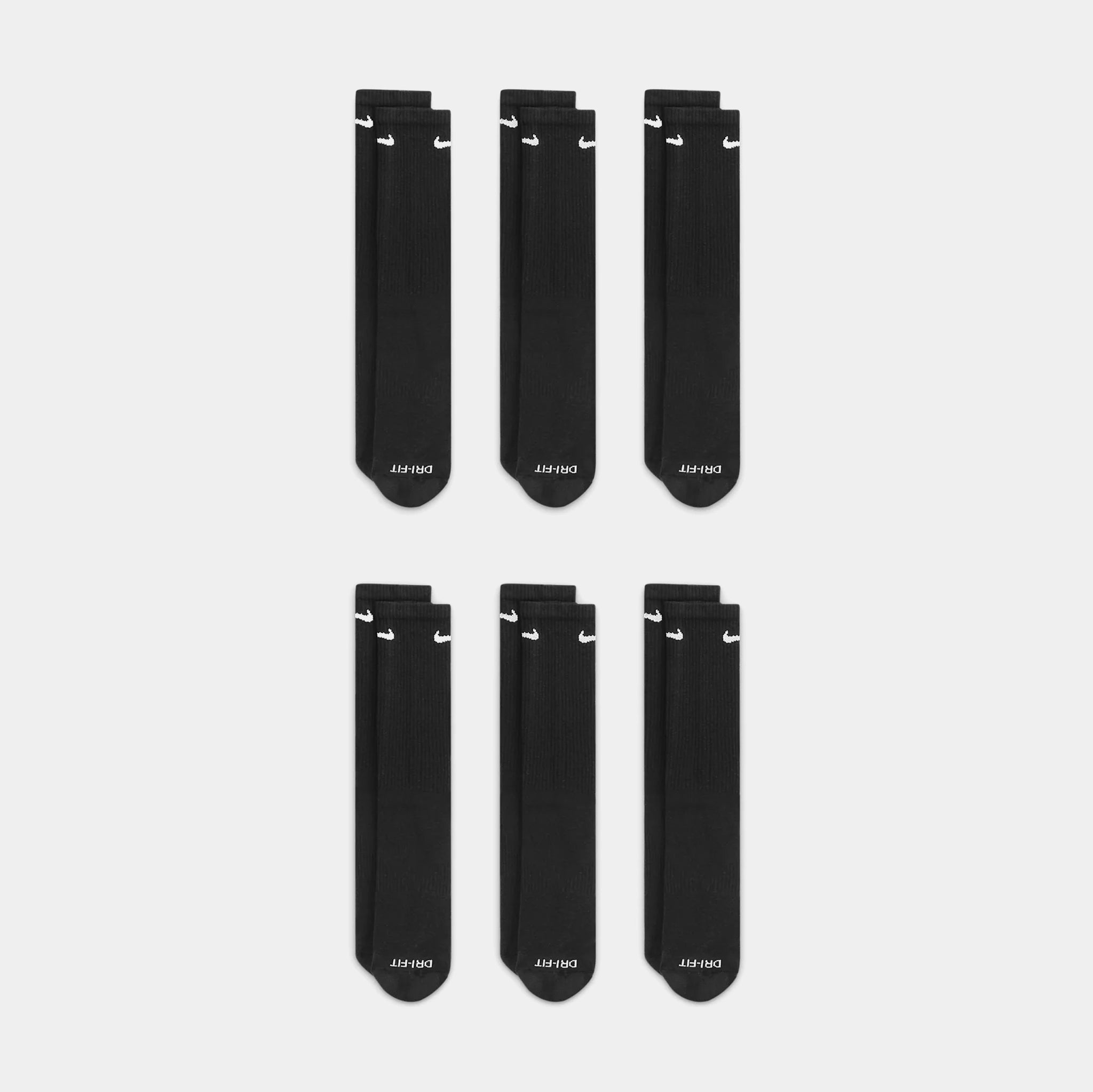 Nike Everyday Plus Cushioned Crew Mens Socks Black SX6897-010