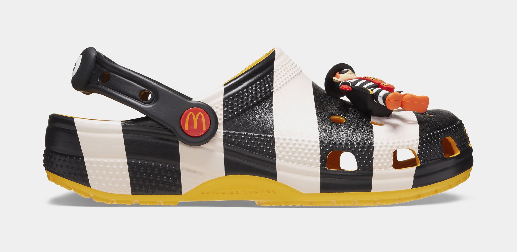 Crocs McDonalds Hamburger Mens Classic Clogs Black 209393-066 NEW Sz 6 / WMNS 8 McDonald main image 4