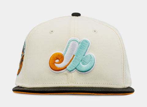 New Era SP Exclusive Reverse Dreams Montreal Expos 59FIFTY Mens Fitted Hat (Beige/Black)