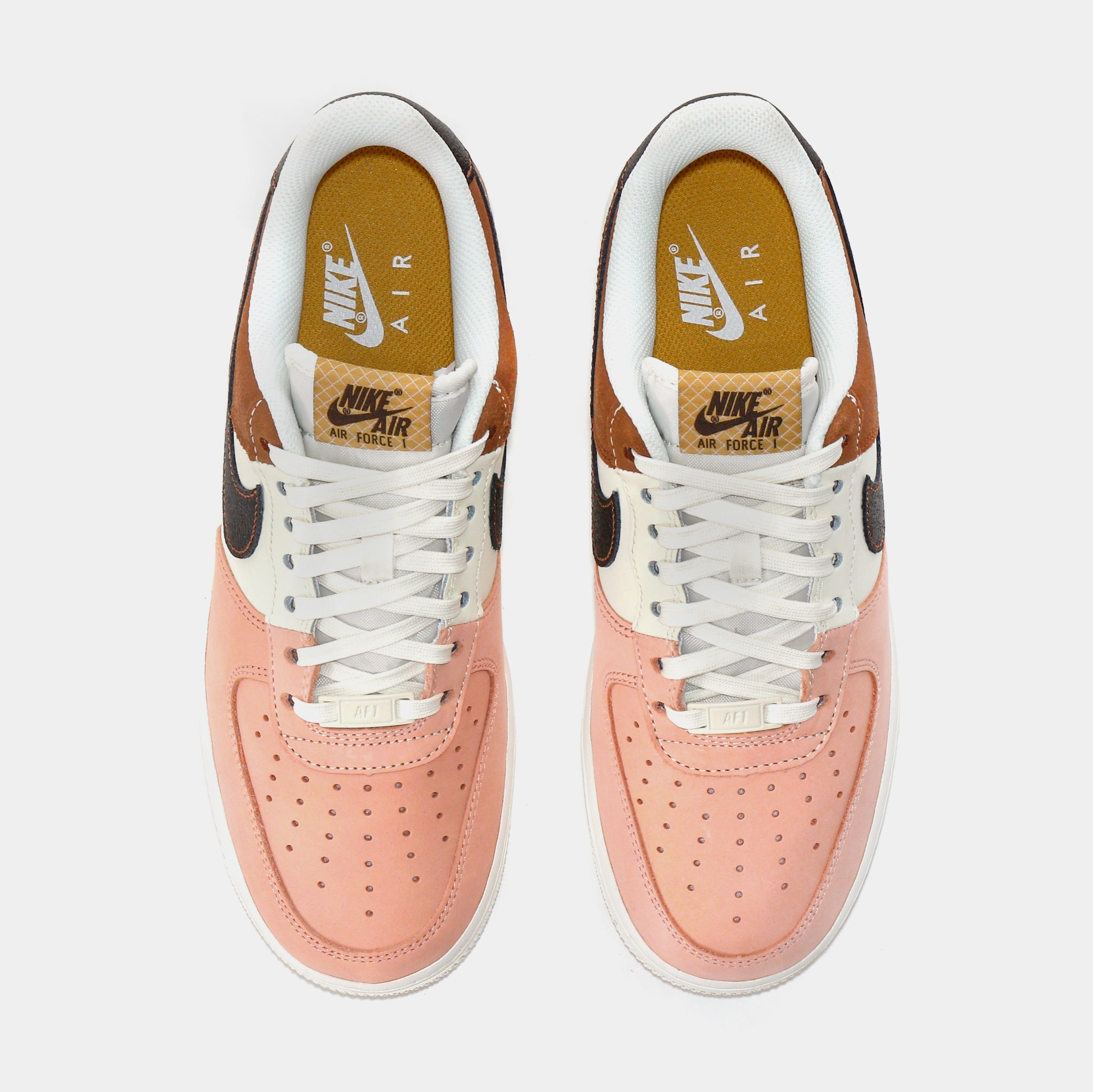 Nike Air Force Low Neapolitan Mens Lifestyle Shoes Brown Pink