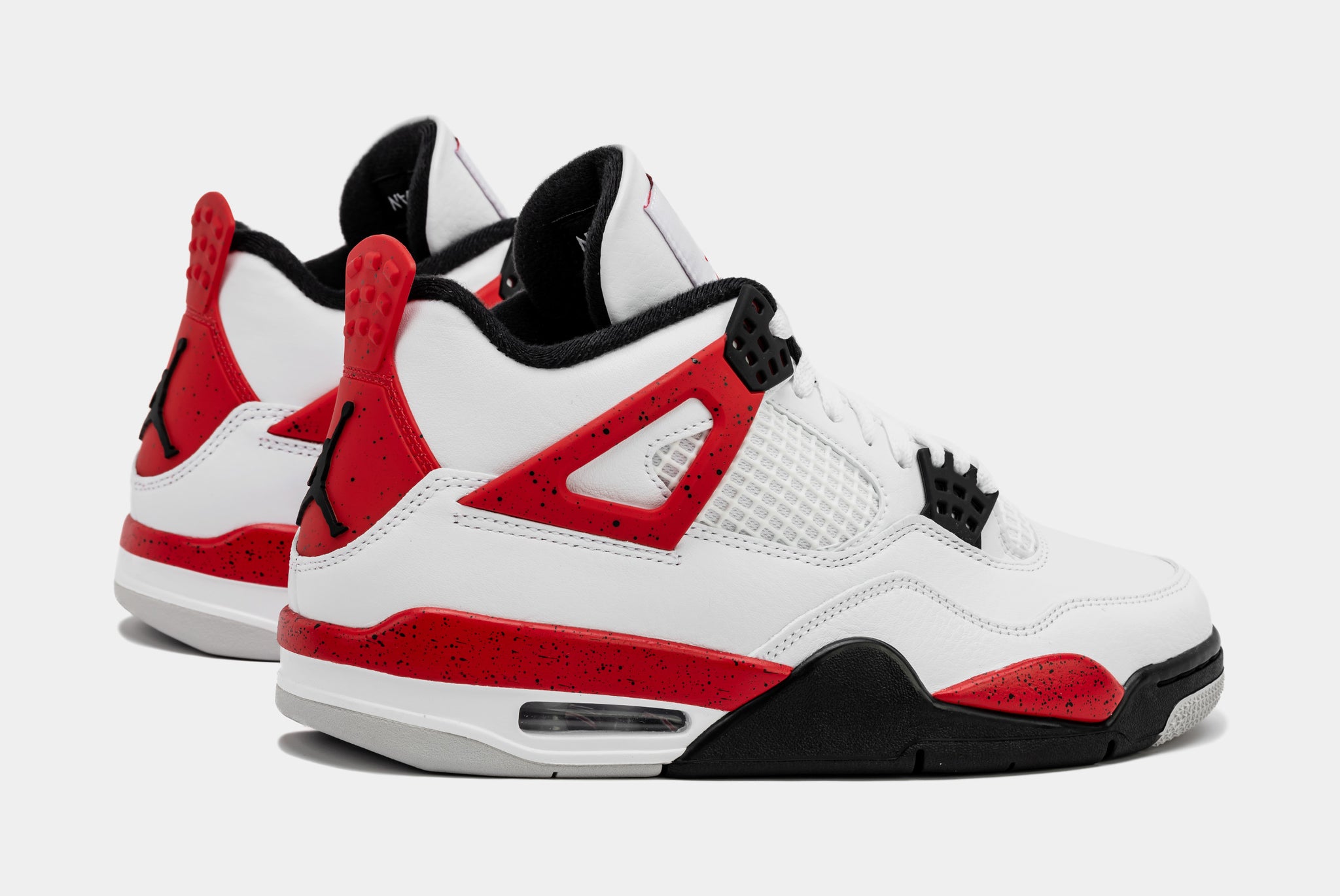 Air Jordan 4 Retro Red Cement Mens Lifestyle Shoes (White/Red) Limit One  Per Customer