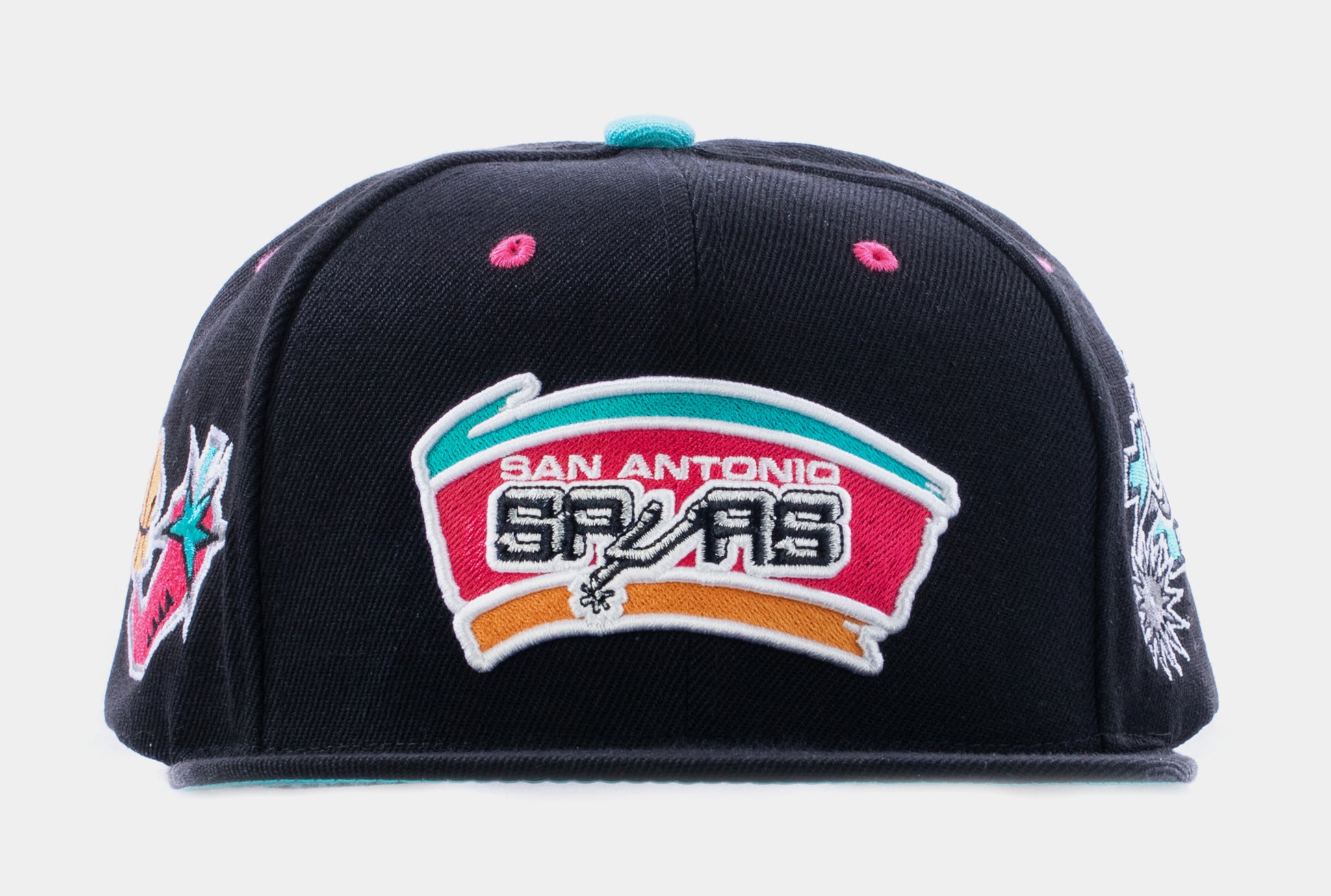 Mitchell & Ness San Antonio Spurs Snapback (Black/Multi)