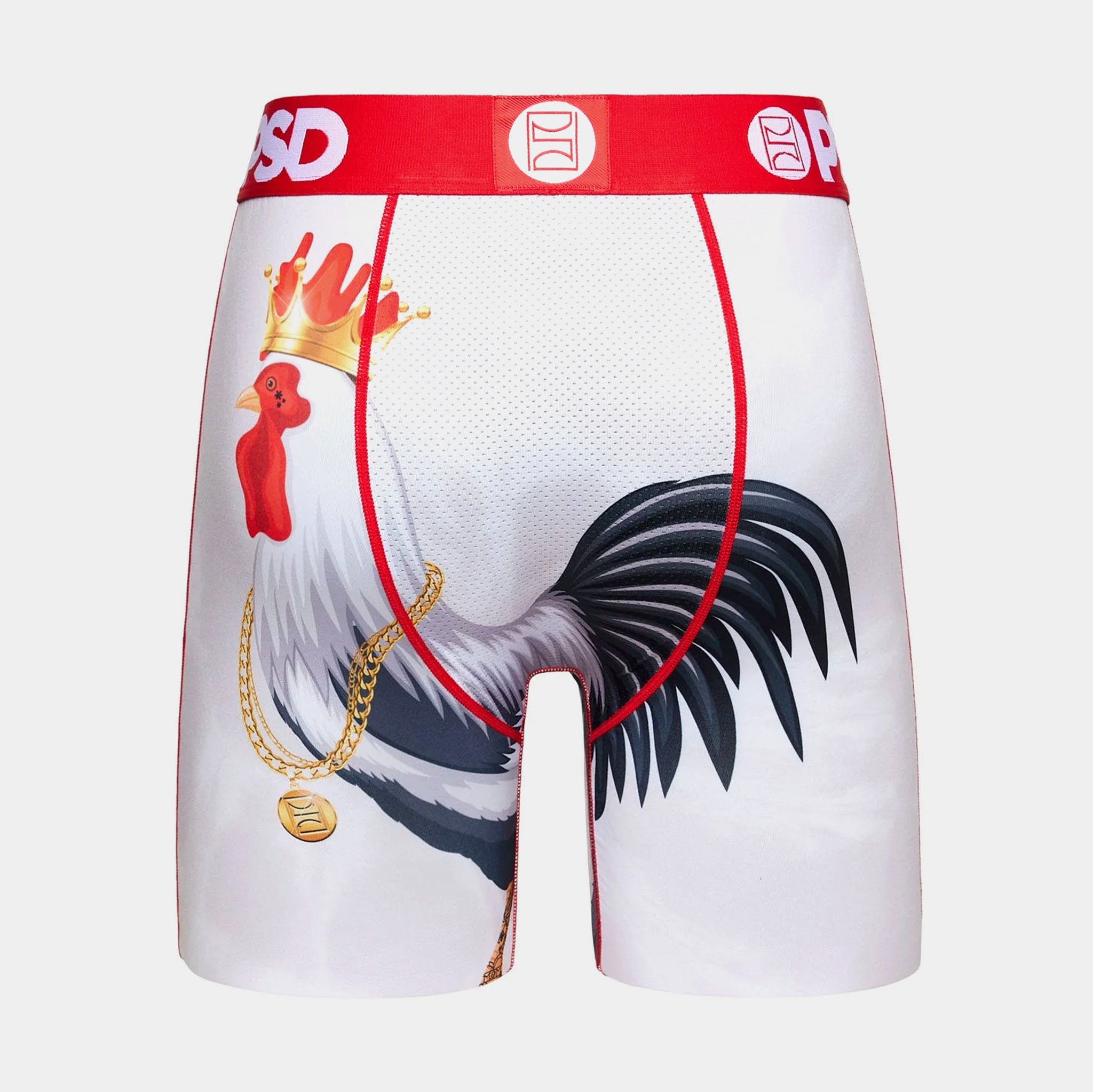 Cocky Mens Boxer (White/Red) Free Shipping