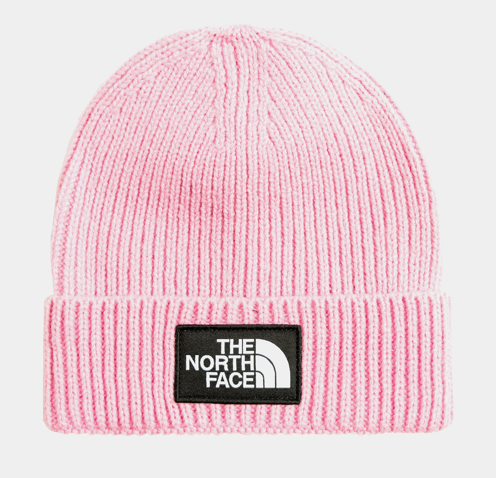 Cuff Beanie Pink Mens Beanie The North Face TNF Logo Box Cuffed