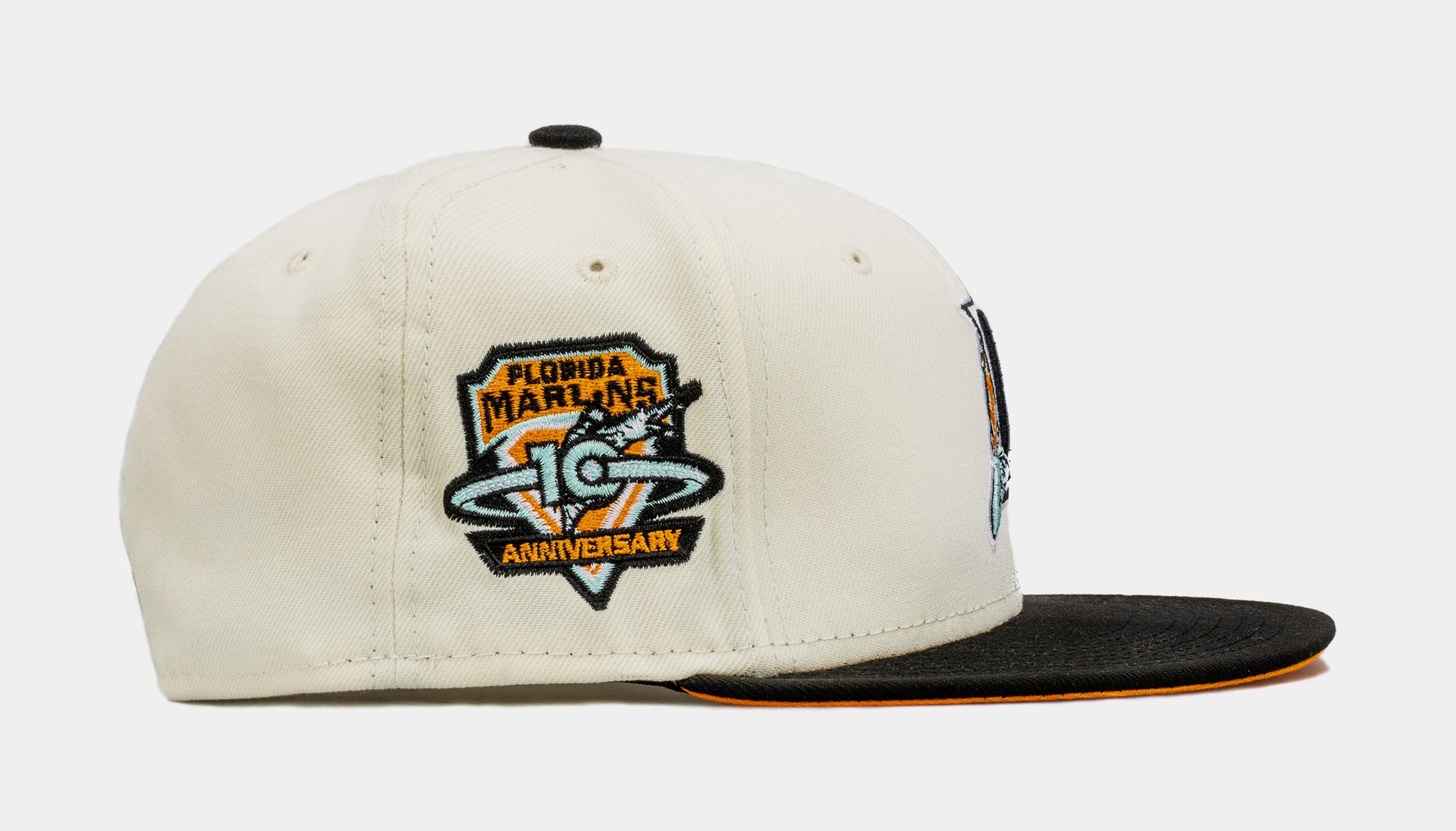 New Era SP Exclusive Reverse Dreams Florida Marlins 59FIFTY Mens Fitted Hat (Beige/Black)