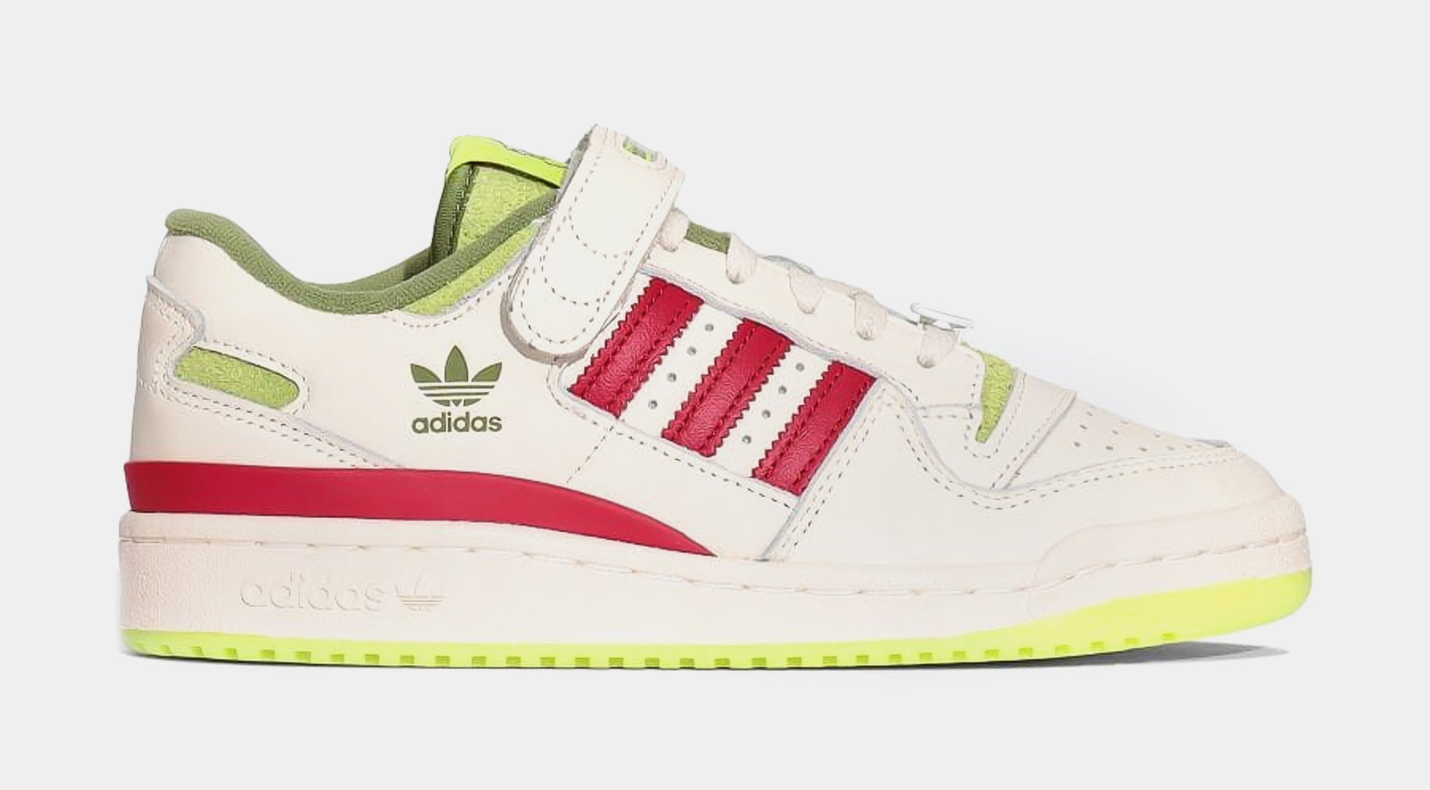 adidas Forum Low The Grinch Grade School Lifestyle Shoes Cream White  Collegi ID9175 – Shoe Palace
