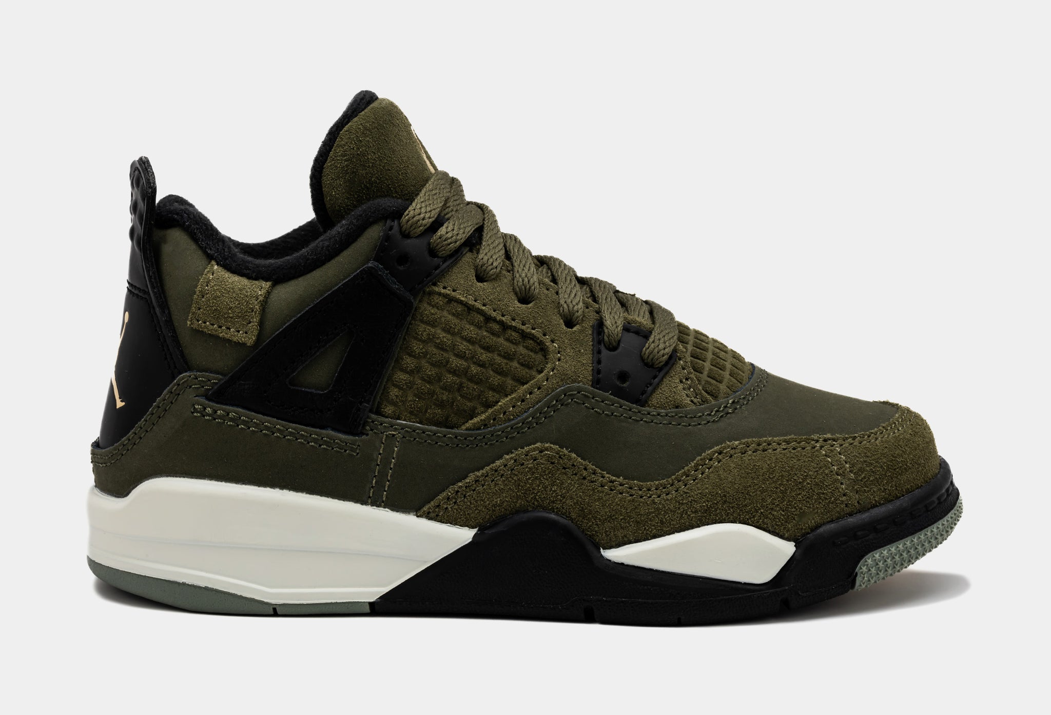 Jordan Air Jordan 4 Retro SE Craft Olive Preschool Lifestyle Shoes  
