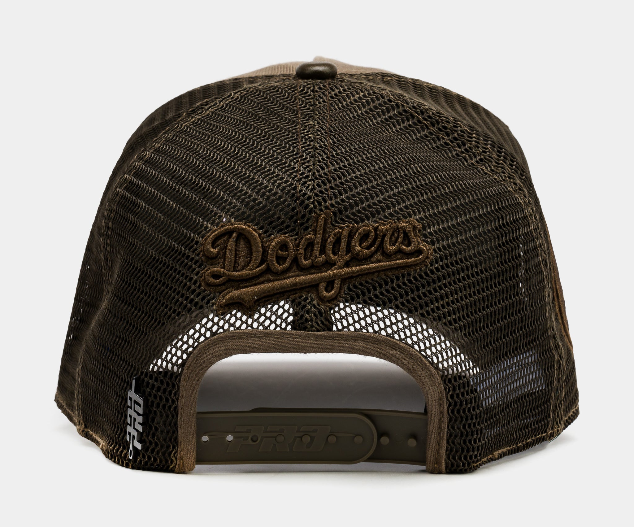 Pro Standard Los Angeles Dodgers Pinch Trucker Snapback Mens Hat (Brown)