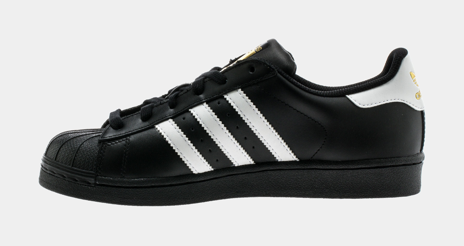 Adidas Original Men’s 12 Superstar Hard Shell Toe White Black Vintage Aged