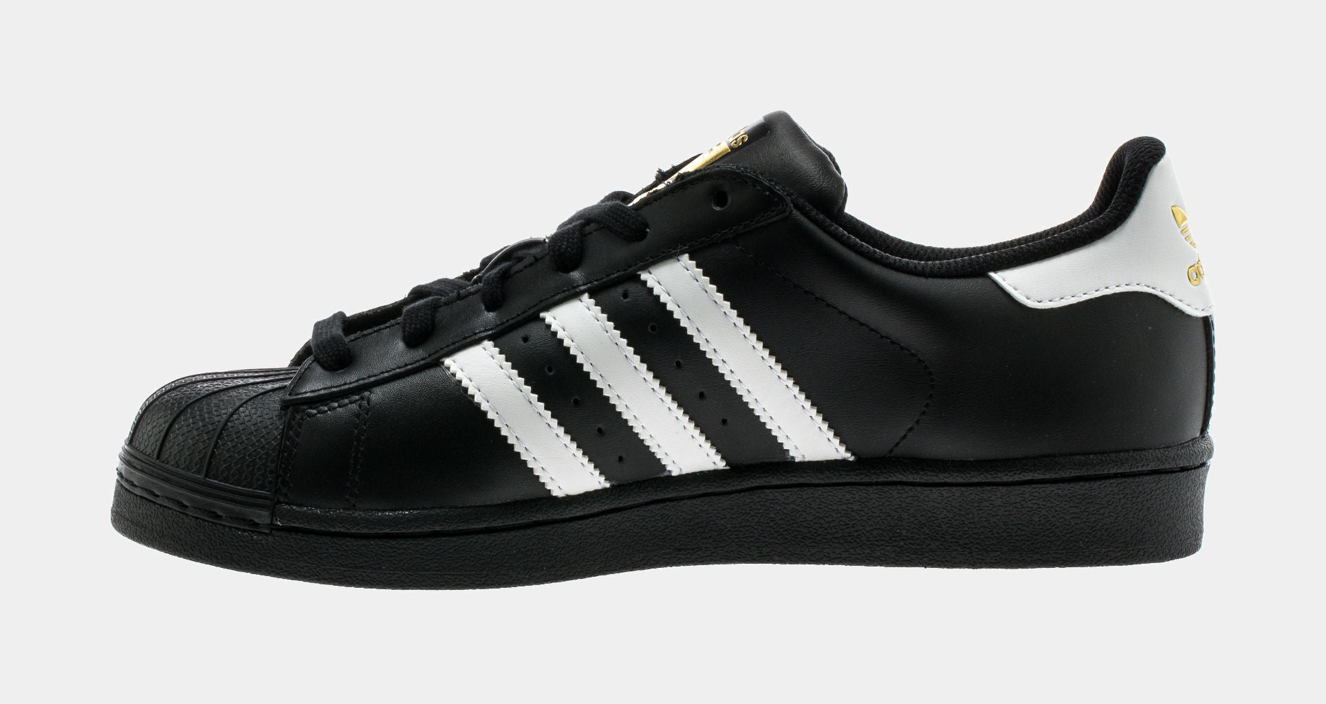 Adidas superstar 1 black white foundation junior Clearance