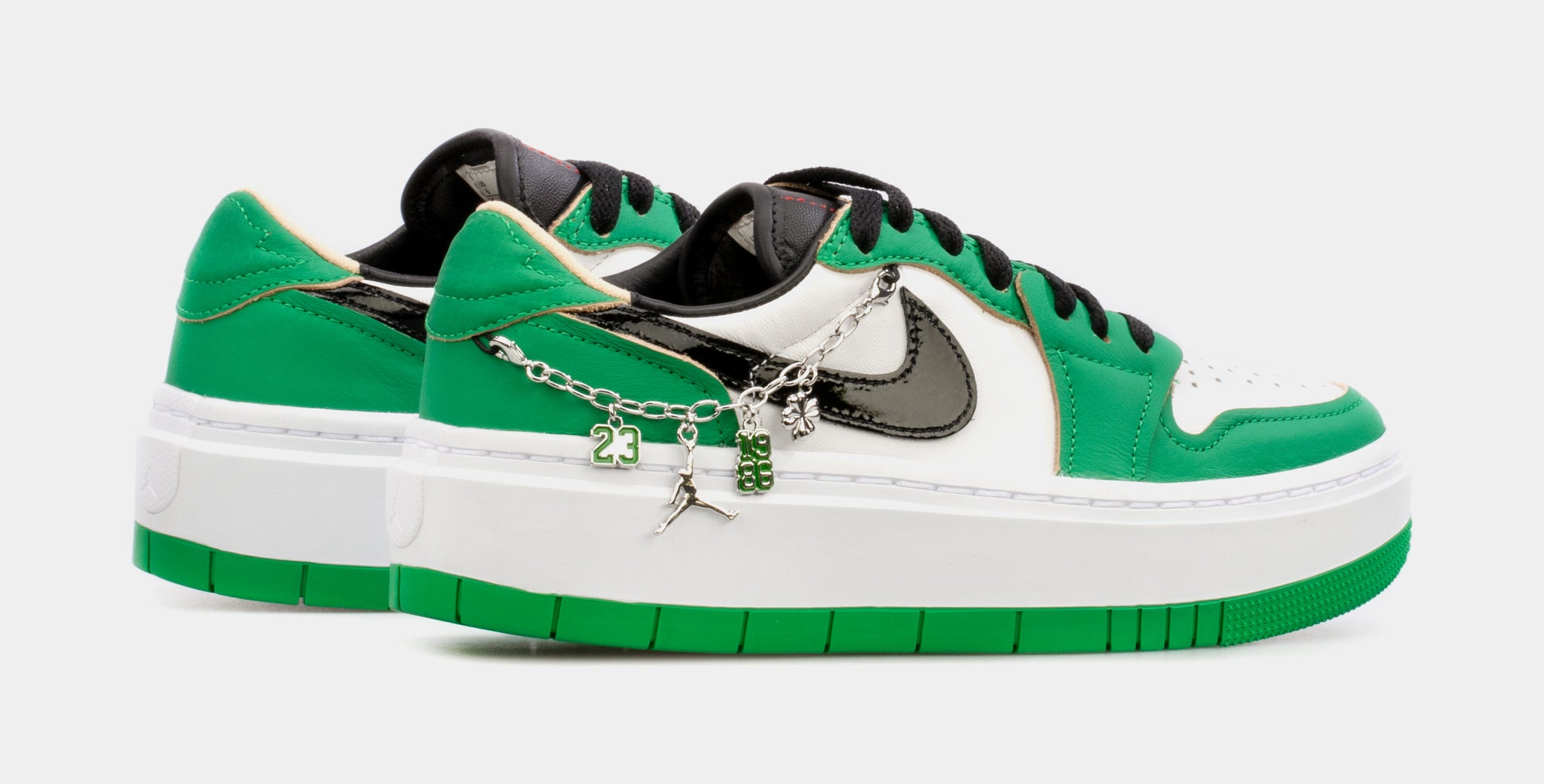 and green sneaker