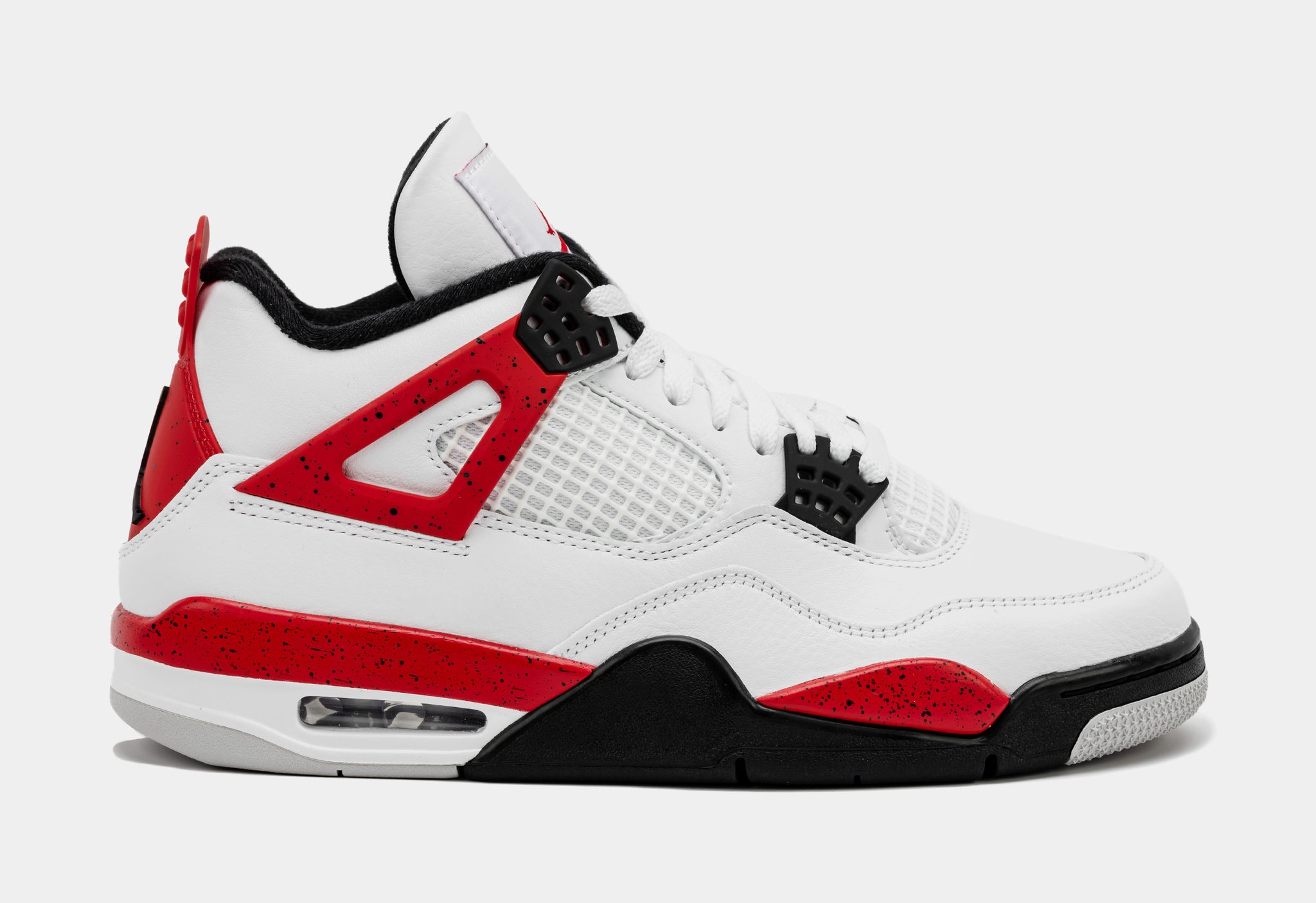 Air Jordan 4 Retro Red Cement Mens Lifestyle Shoes (White/Red) Free Shipping