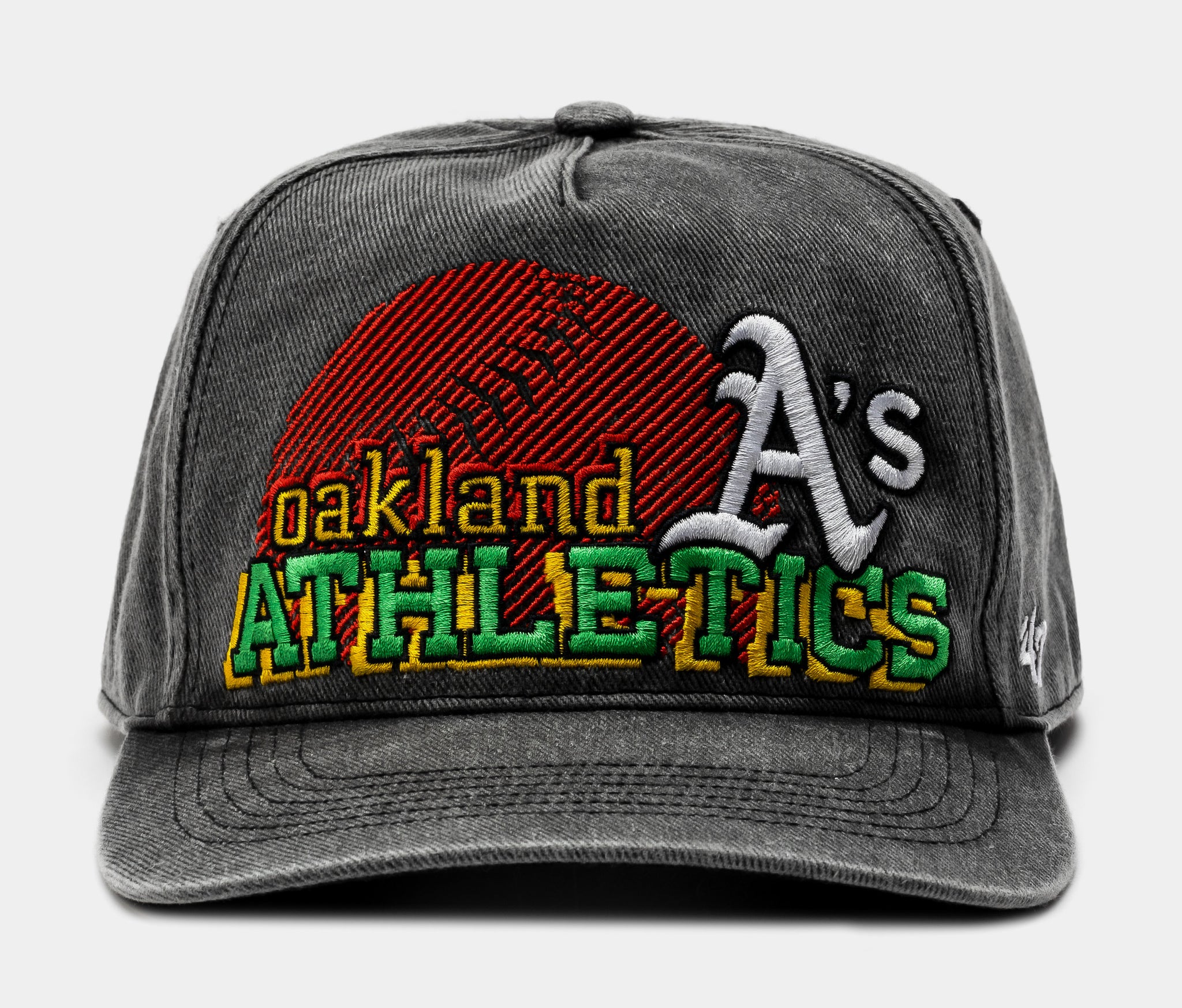Oakland Athletics Bootleg '47 Hitch Snapback Mens Hat (Black)
